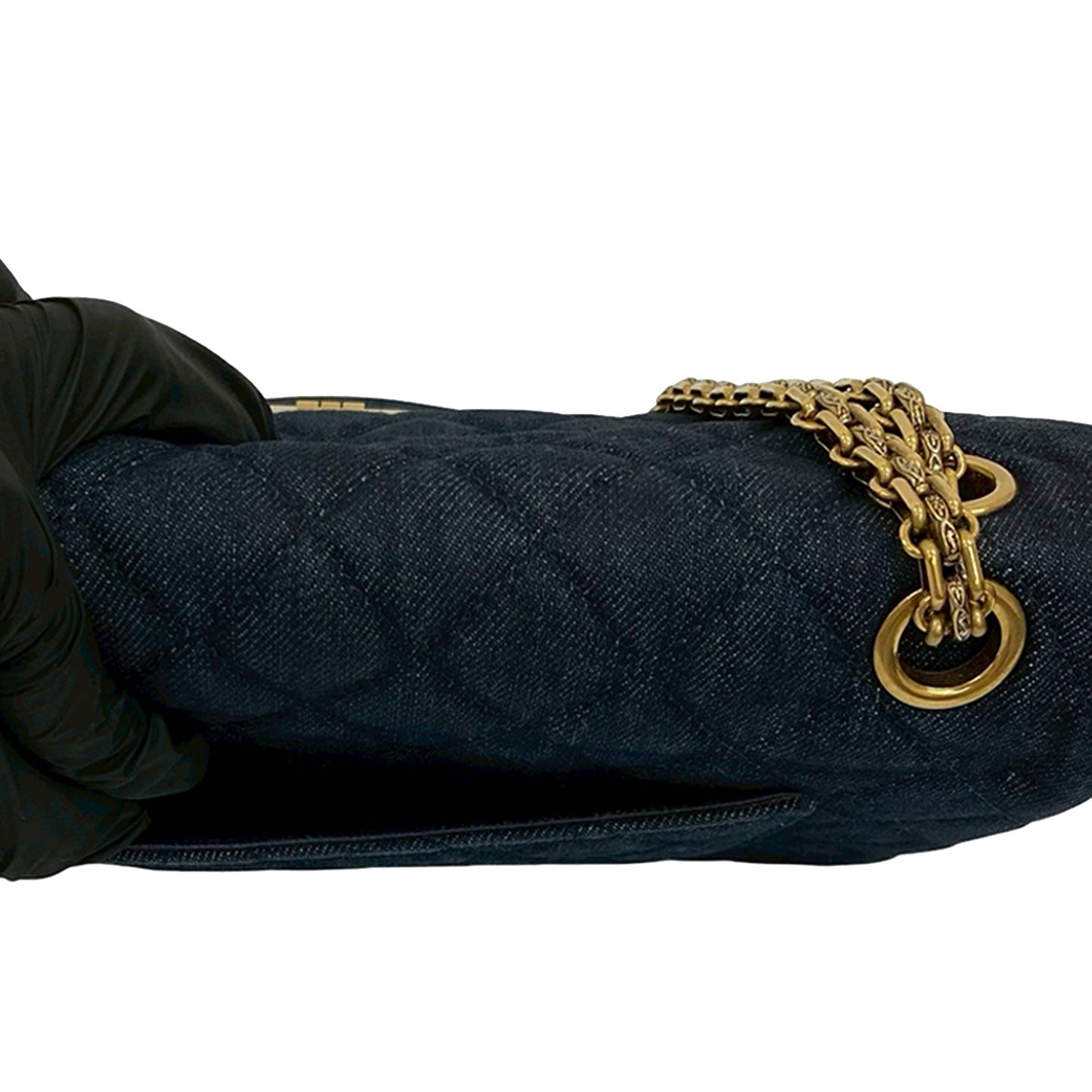 Chanel Quilted Denim Reissue 2.55 Double Flap 226