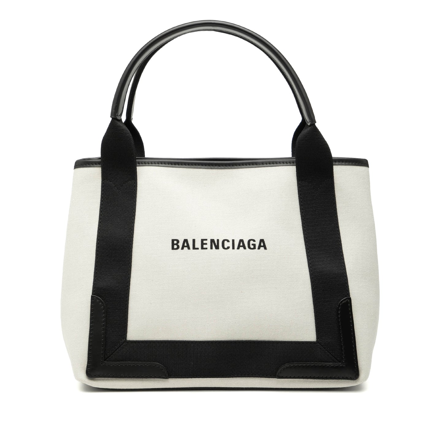 Balenciaga Canvas Navy Cabas Tote S