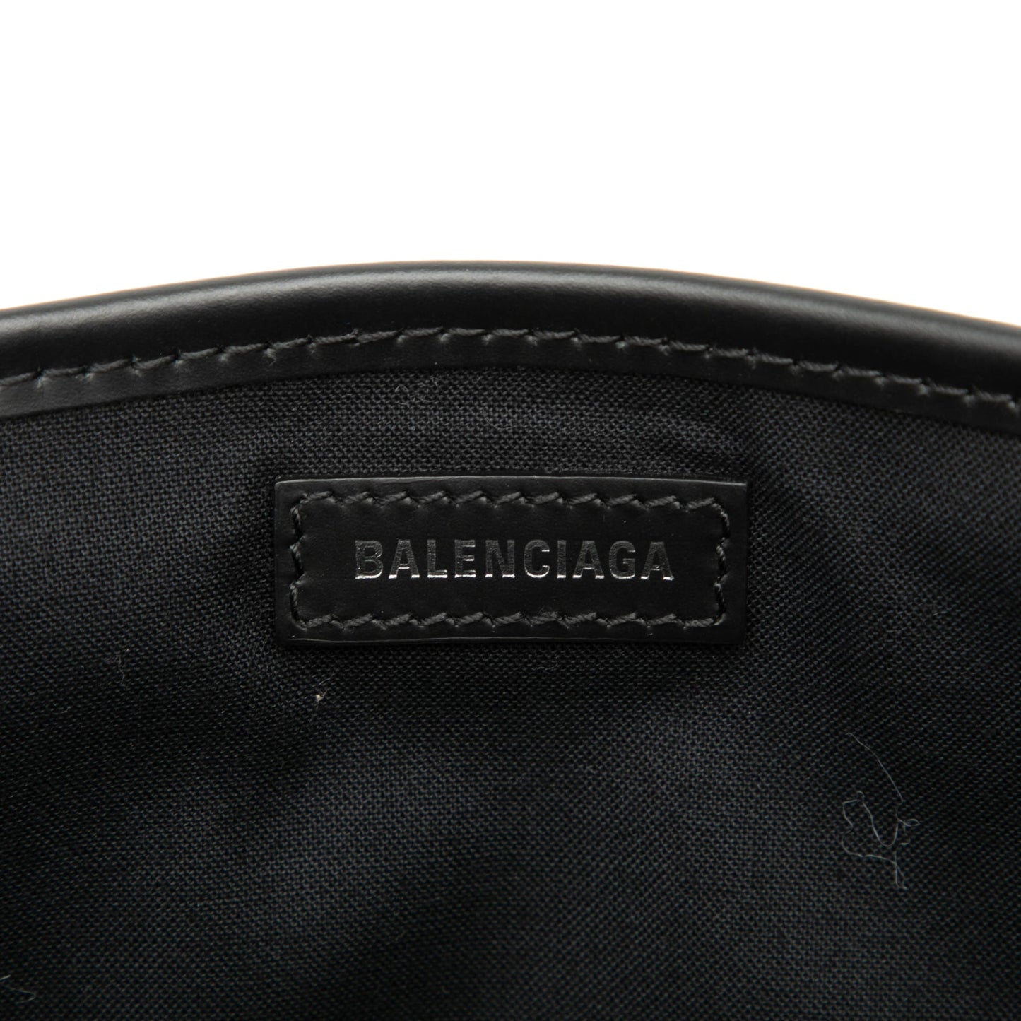Balenciaga Canvas Navy Cabas Tote S