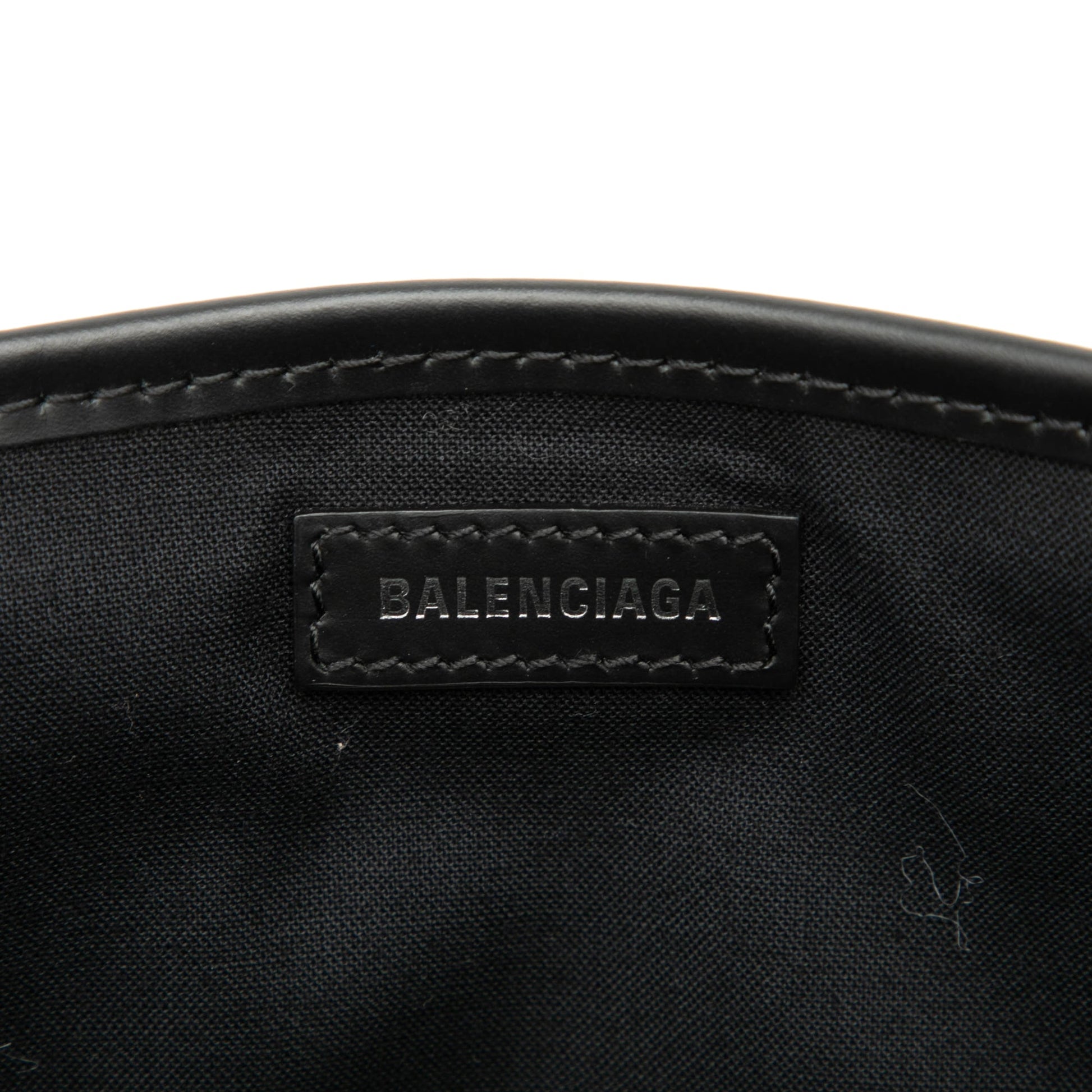 Balenciaga Canvas Navy Cabas Tote S