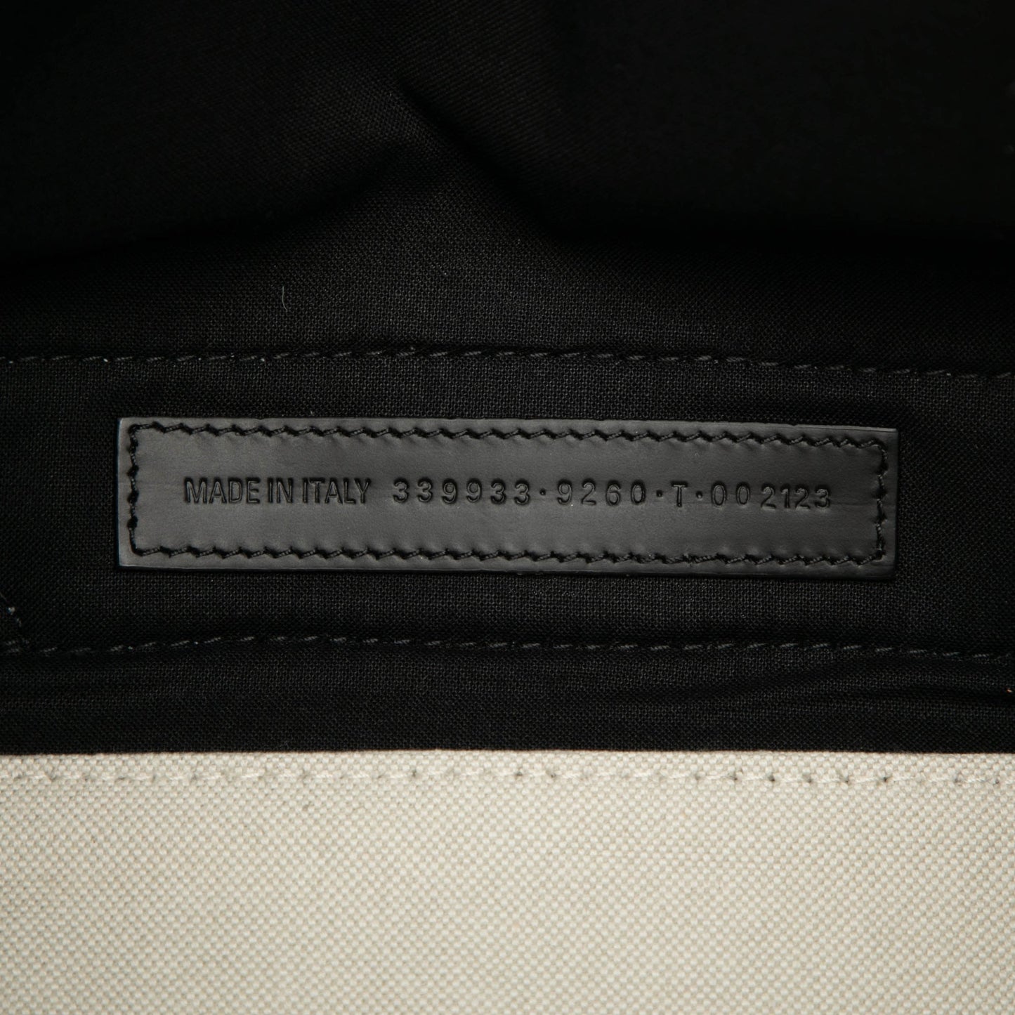 Balenciaga Canvas Navy Cabas Tote S