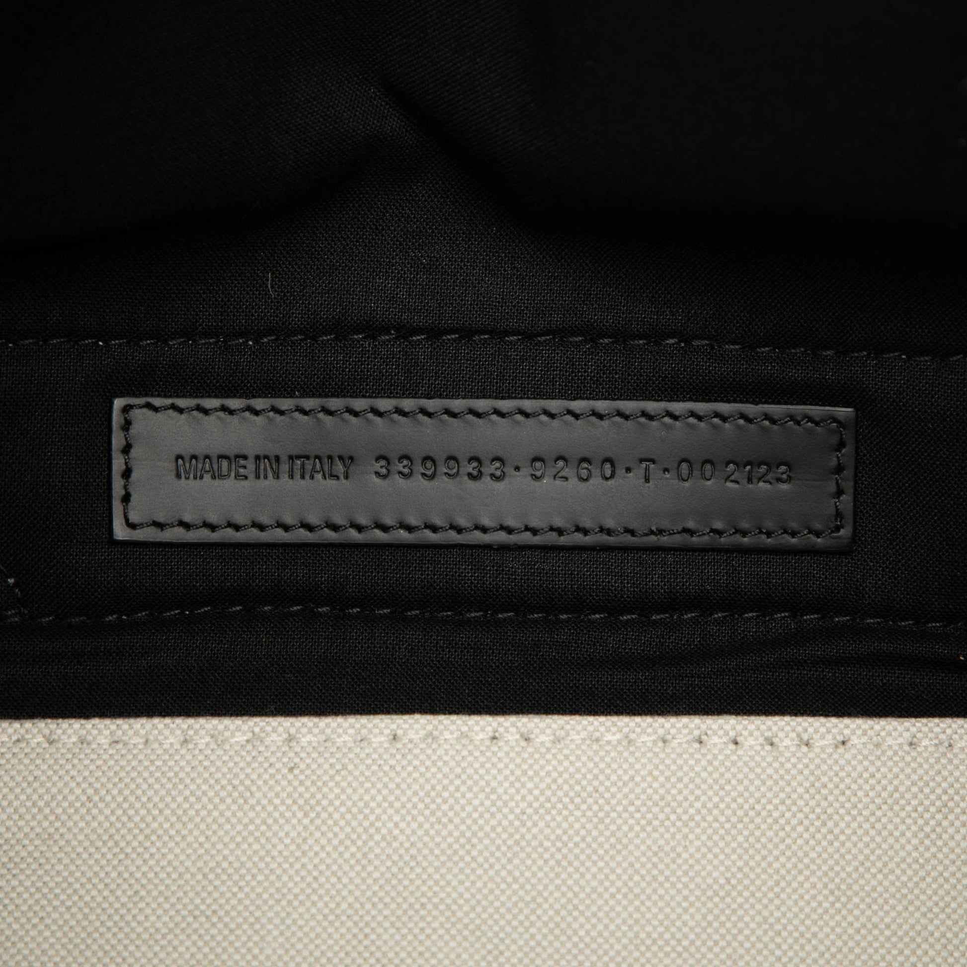 Balenciaga Canvas Navy Cabas Tote S
