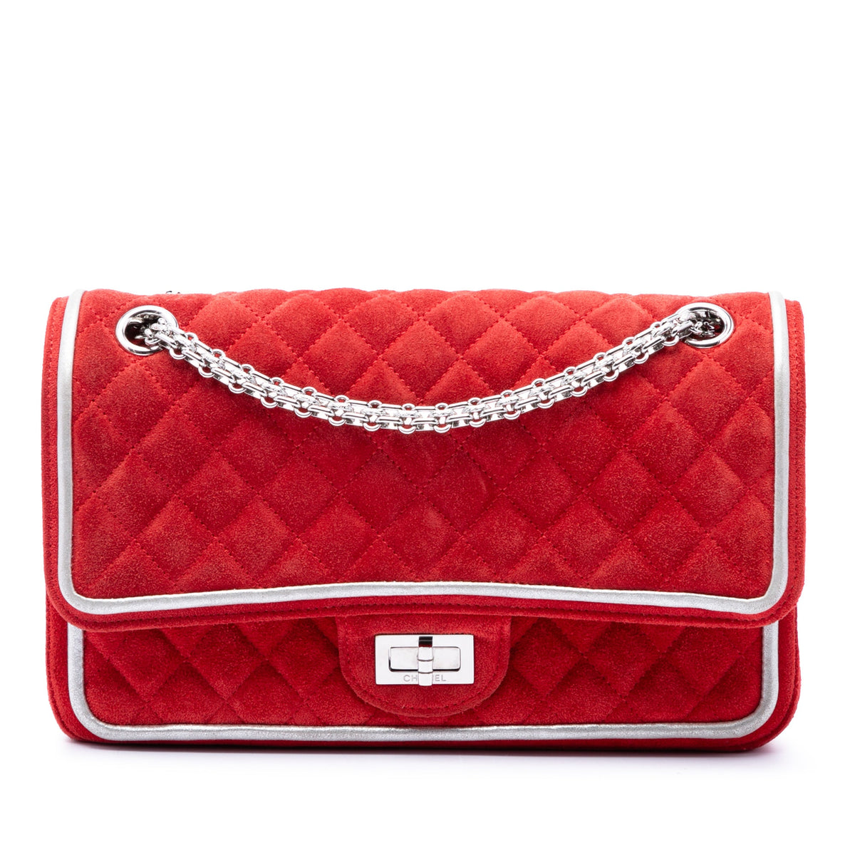 Chanel Quilted Suede Reissue 2.55 Double Flap 225