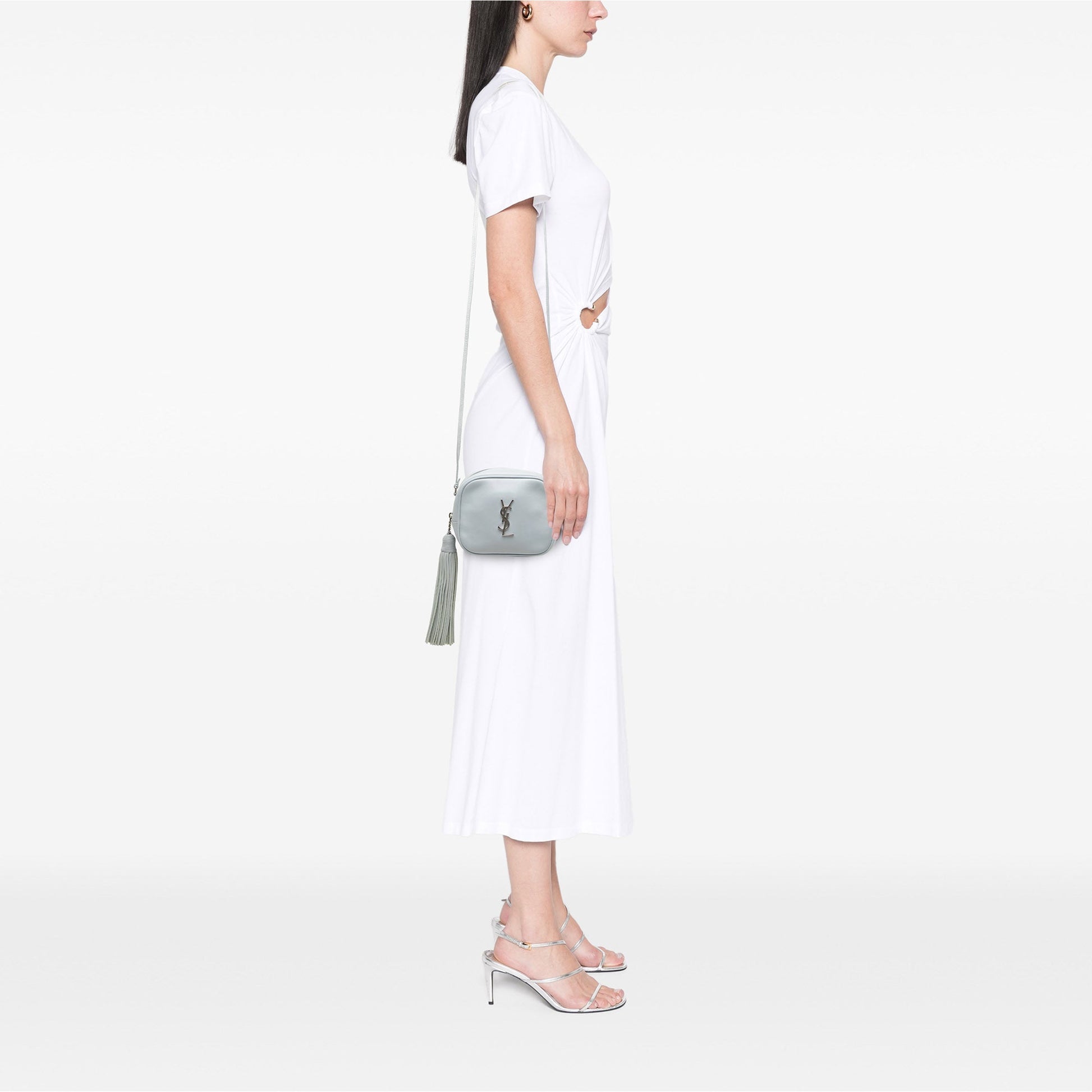 Saint Laurent Calfskin Monogram Blogger Bag