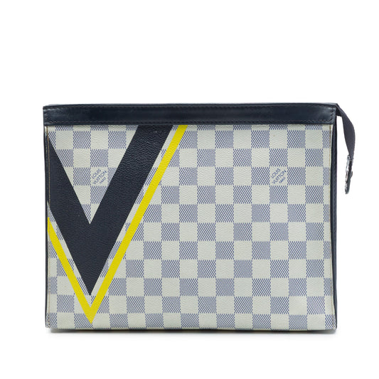 Louis Vuitton Damier Azur Americas Cup Pochette Voyage MM