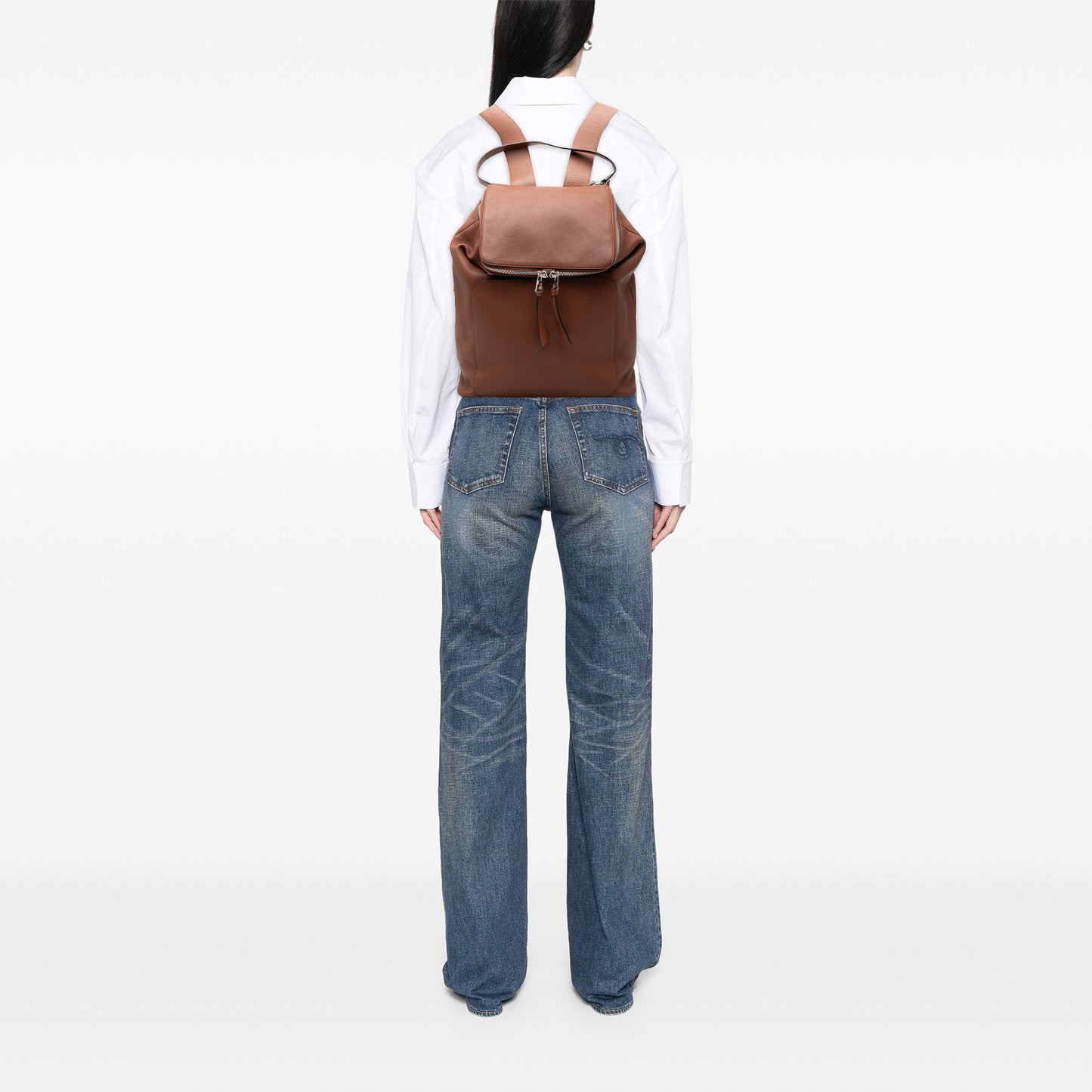 LOEWE Large Leather Goya Backpack