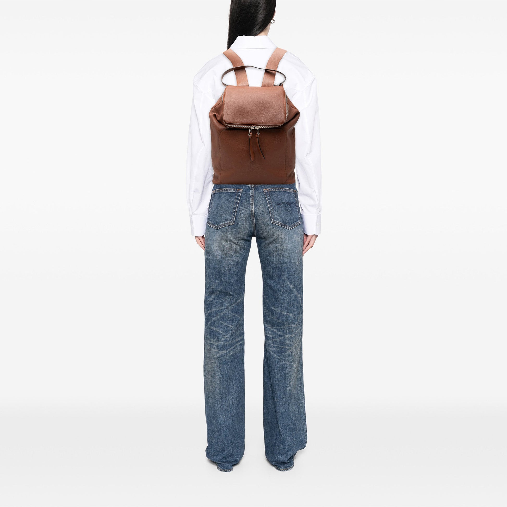 LOEWE Large Leather Goya Backpack