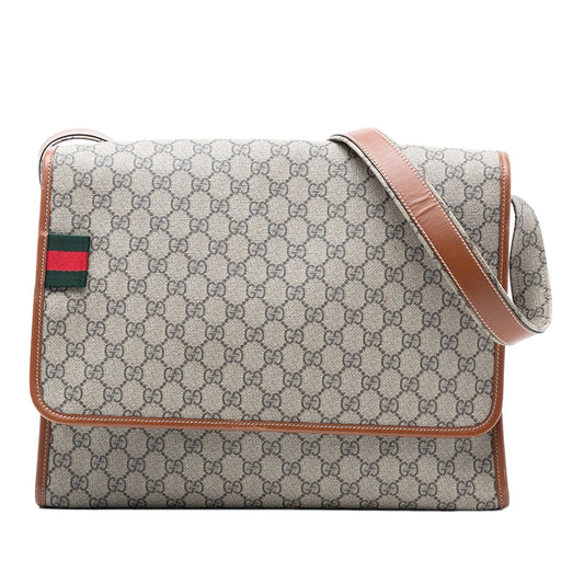 Gucci GG Supreme Web Messenger Bag