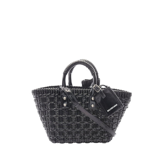 Balenciaga Faux Leather Bistro Panier XS