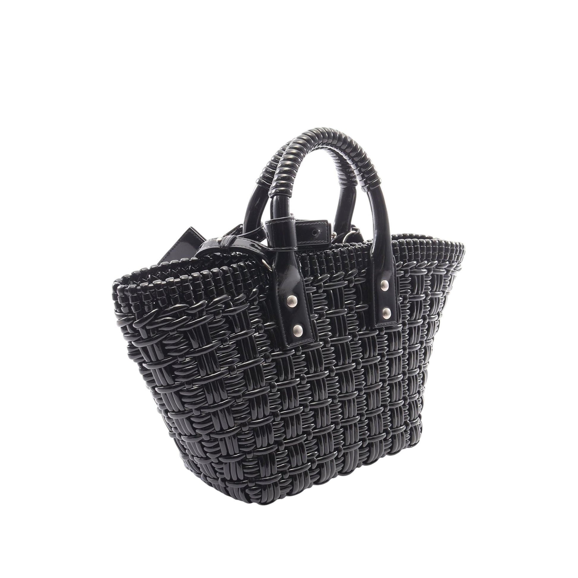 Balenciaga Faux Leather Bistro Panier XS