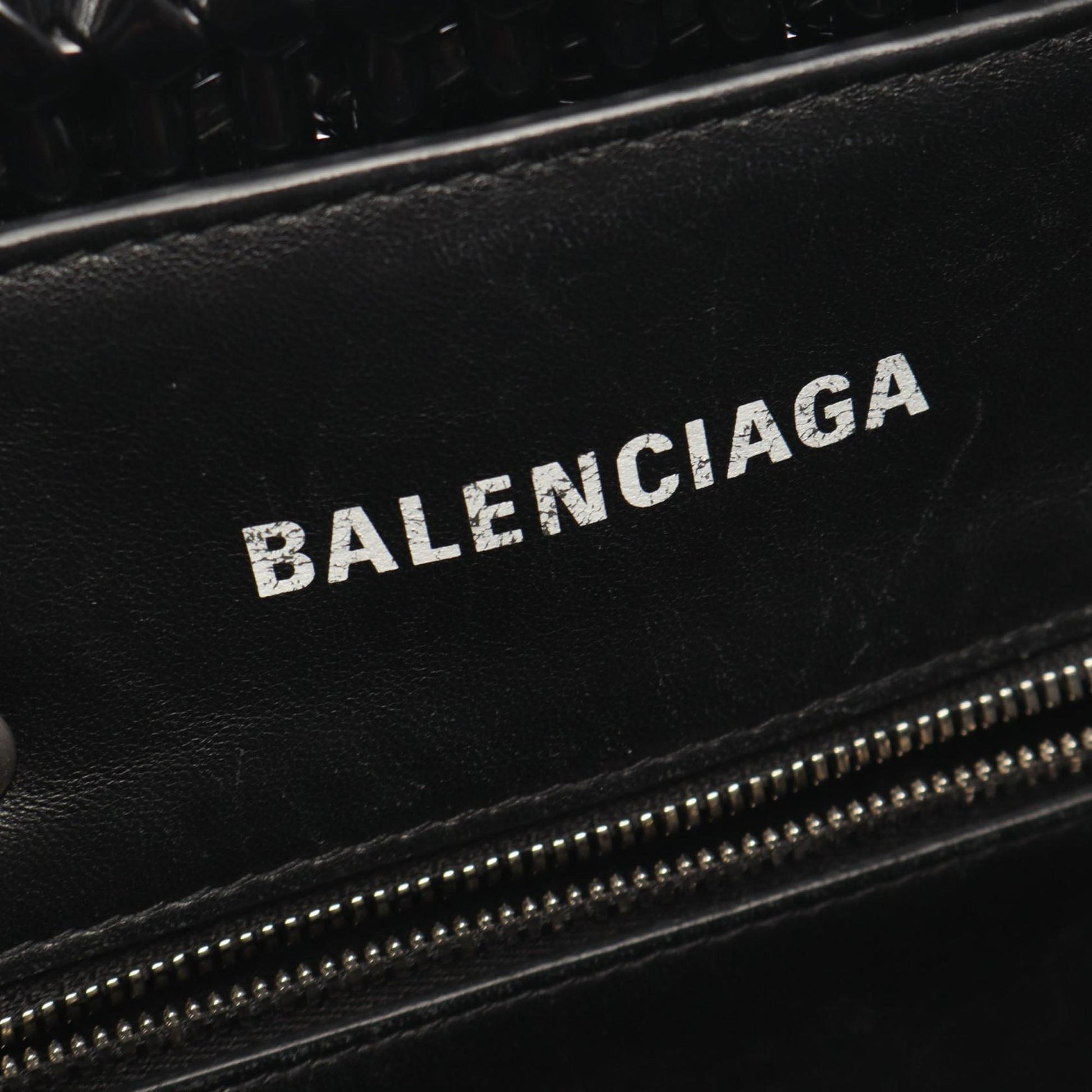 Balenciaga Faux Leather Bistro Panier XS