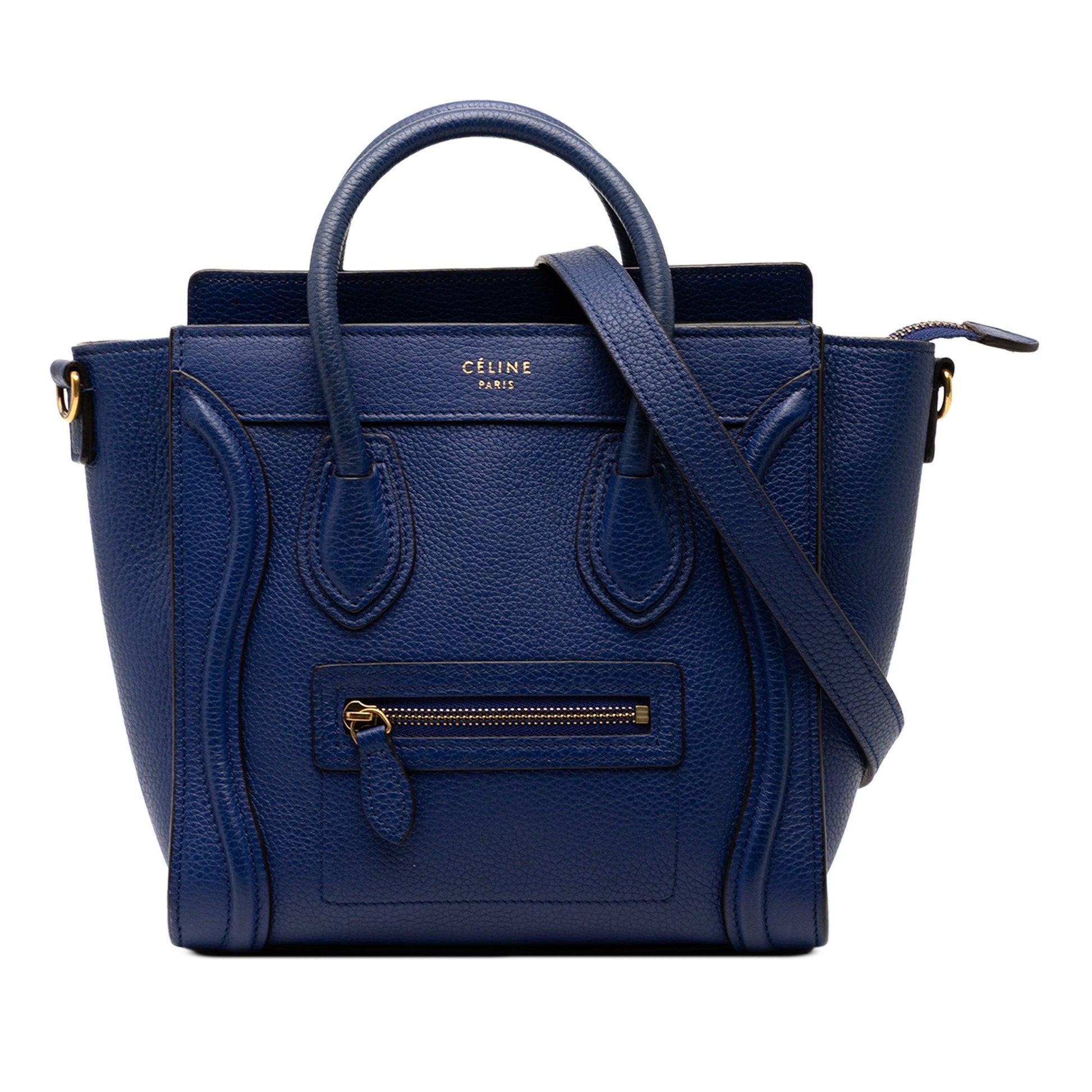 Celine Nano Leather Luggage Tote