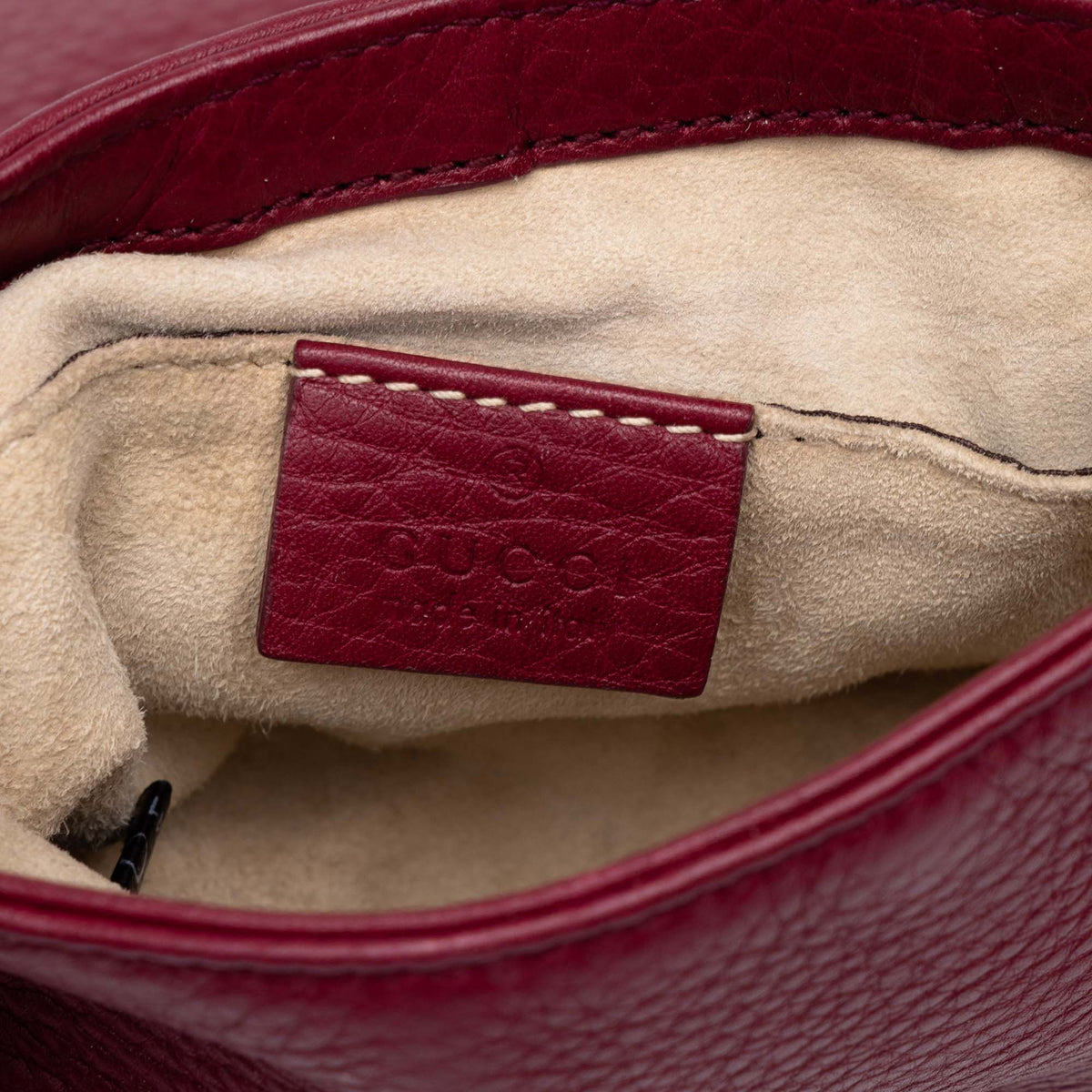 Gucci Small Calfskin 1973 Chain Crossbody — Red