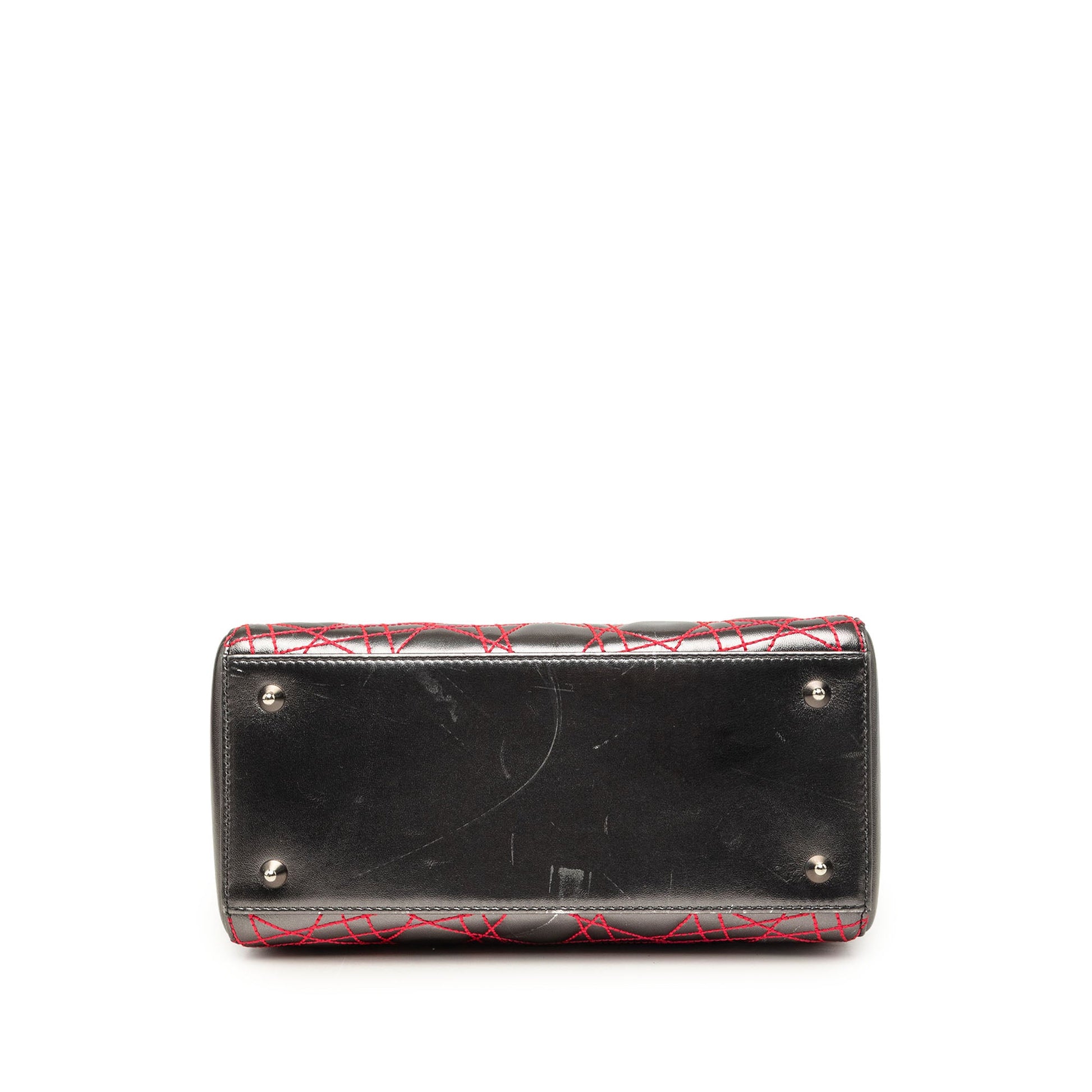 Dior Anselm Reyle Medium Metallic Lambskin Cannage Lady Dior