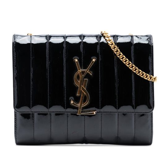 Saint Laurent Medium Patent Vicky Crossbody