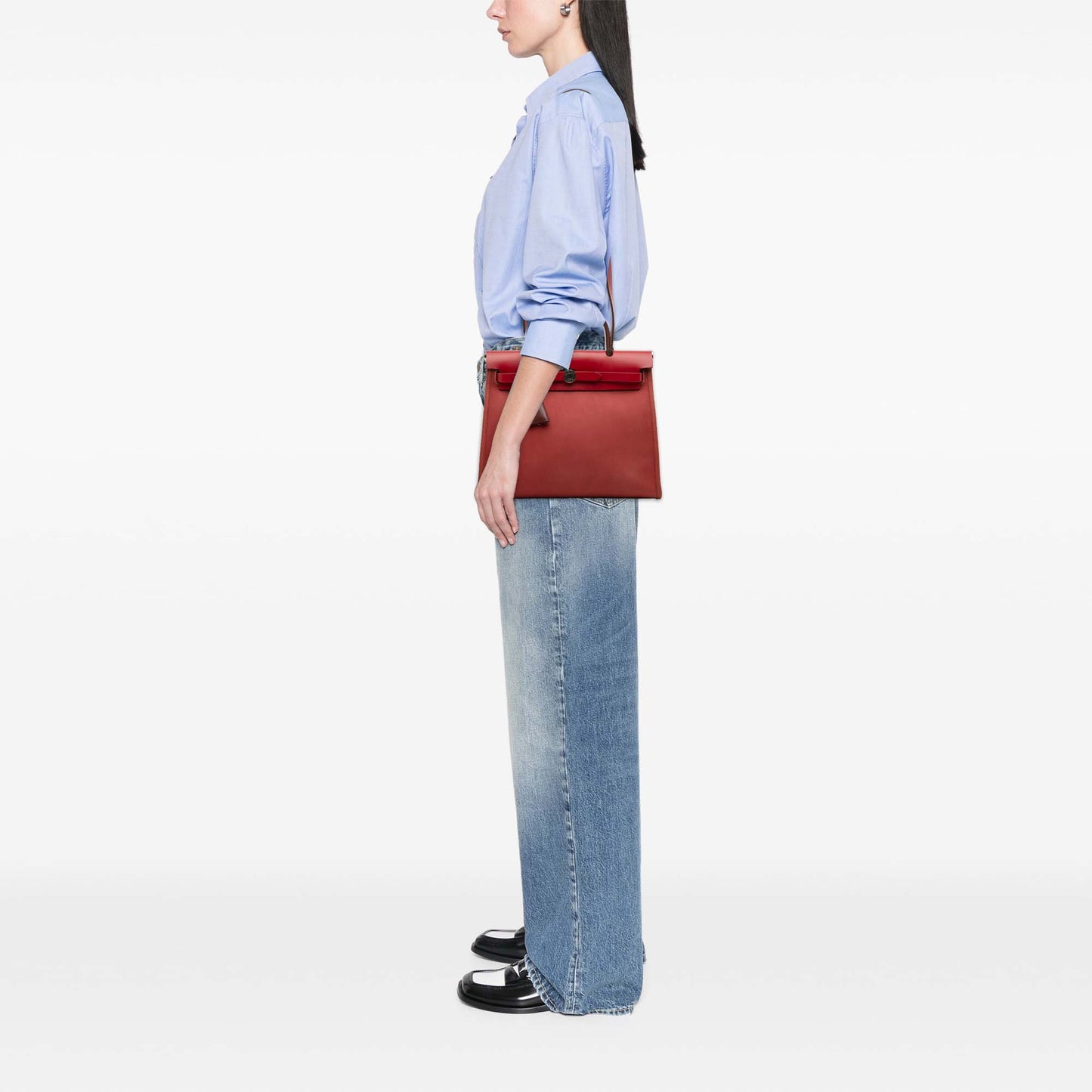 Hermès Toile Herbag Zip Retourne Verso 31