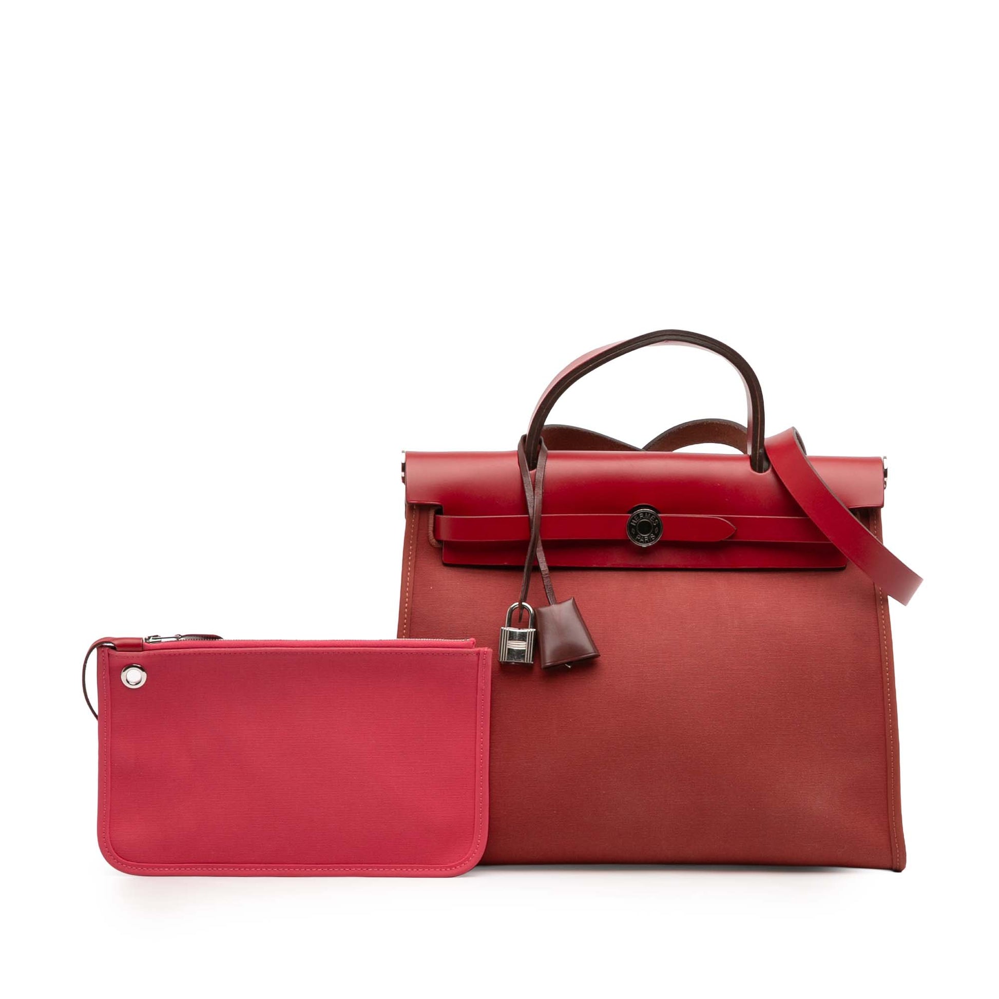 Hermès Toile Herbag Zip Retourne Verso 31