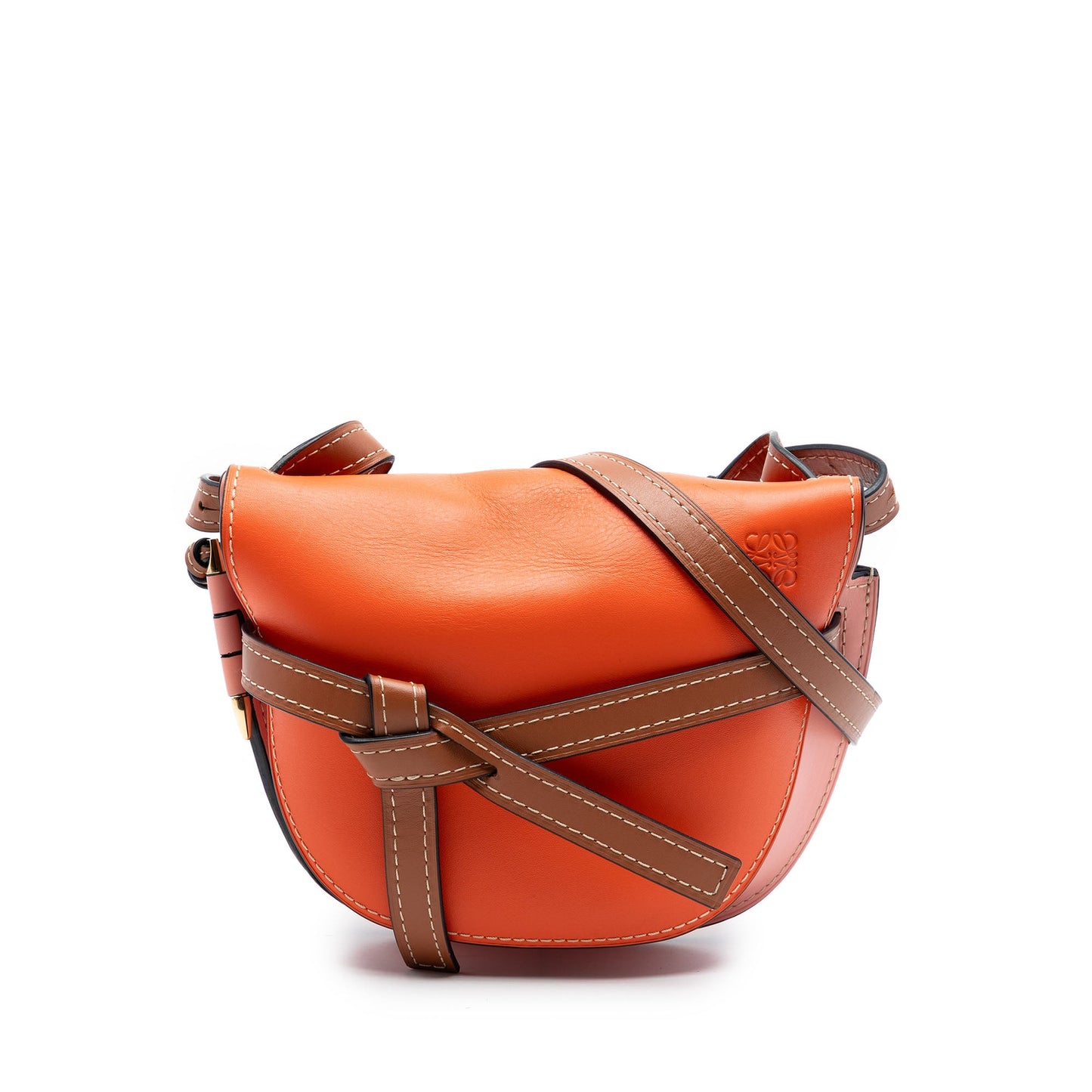 LOEWE Small Tricolor Leather Gate Crossbody