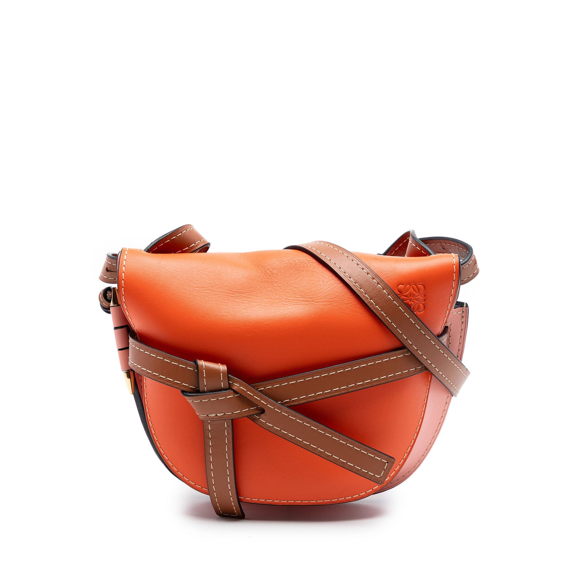 LOEWE Small Tricolor Leather Gate Crossbody