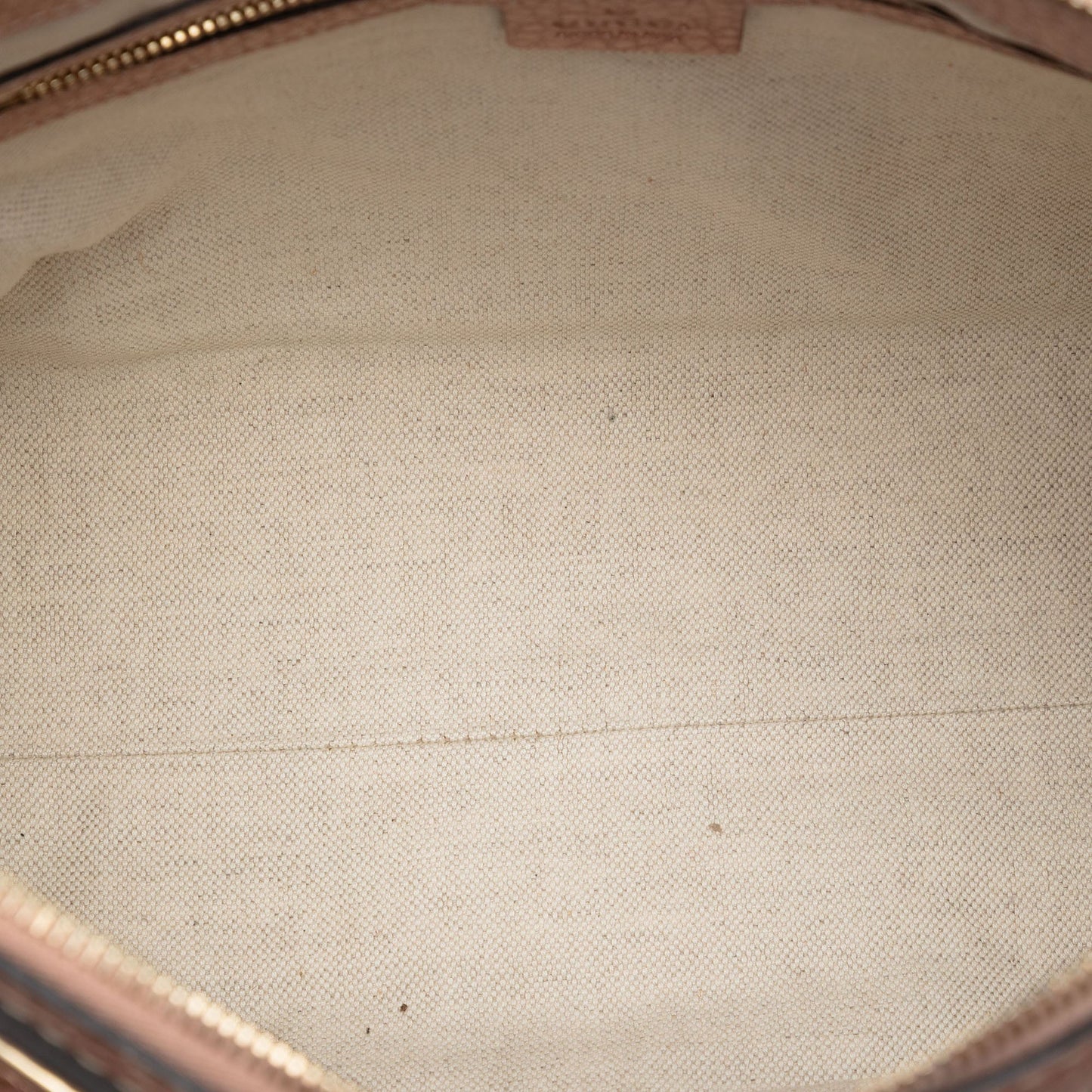 Gucci Metallic Pebbled Calfskin Bella Satchel