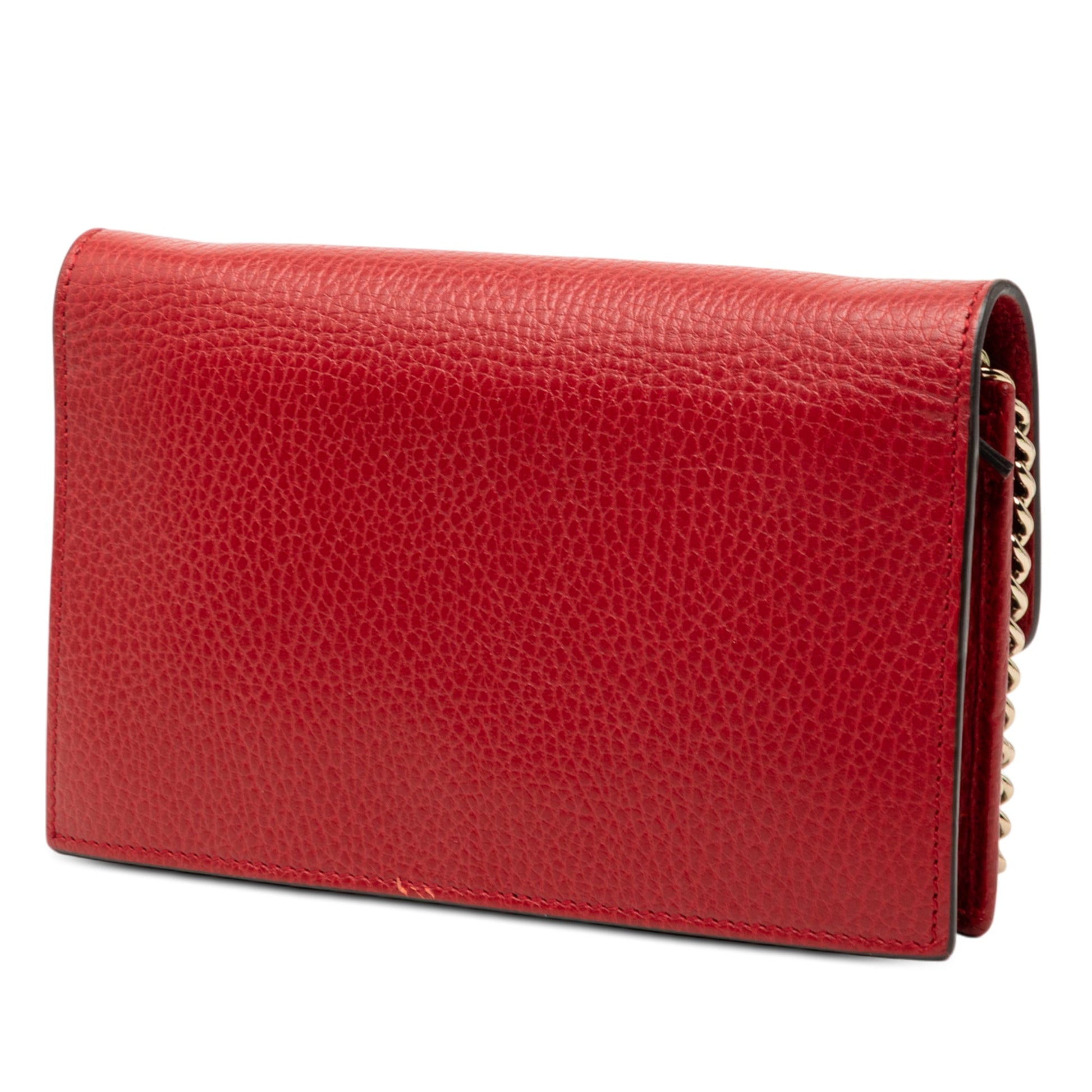 Gucci Dollar Calfskin Interlocking G Wallet on Chain