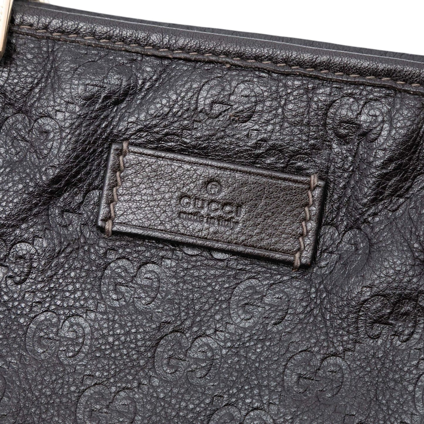 Gucci Large Guccissima Weekender Tote
