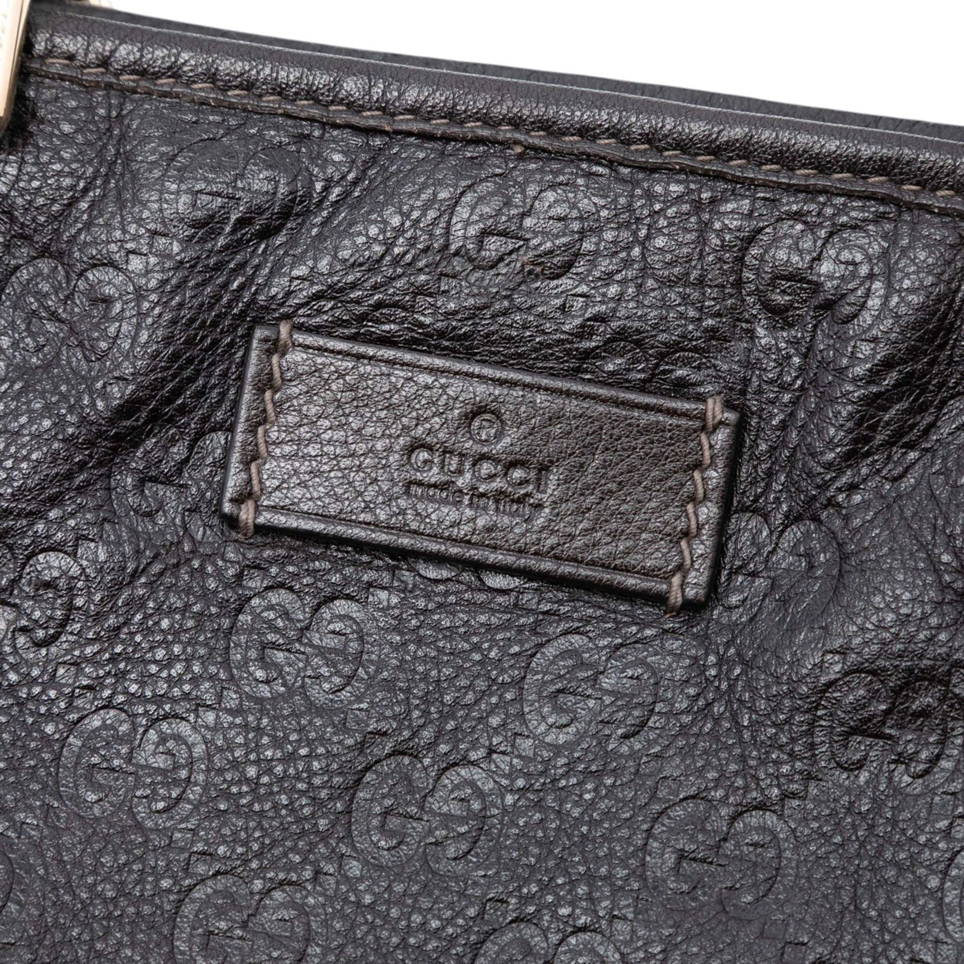 Gucci Large Guccissima Weekender Tote