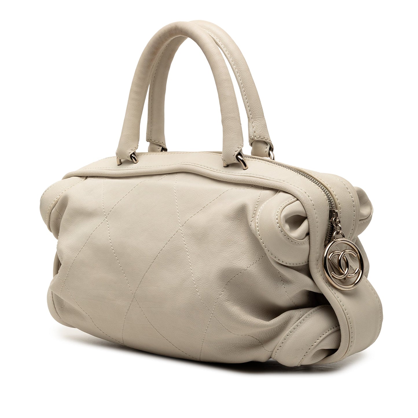 CC Calfskin Wild Stitch Bowling Bag