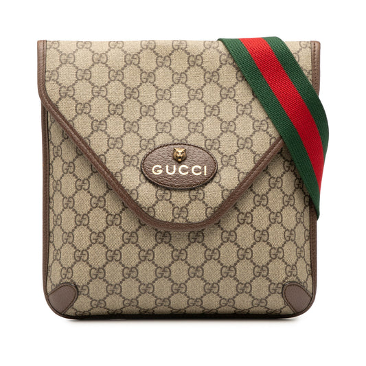 Gucci Medium GG Supreme Neo Vintage Flap Crossbody