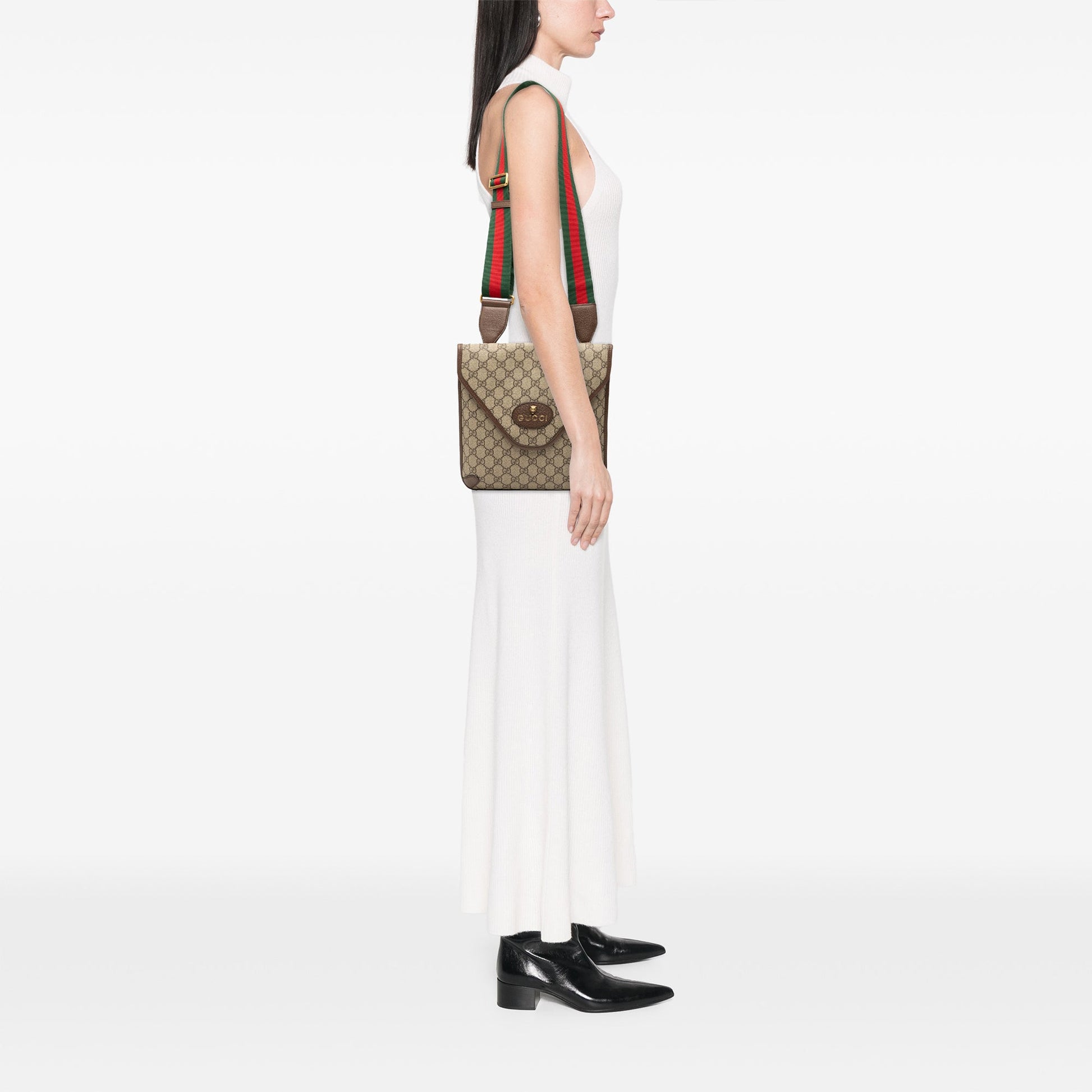 Gucci Medium GG Supreme Neo Vintage Flap Crossbody