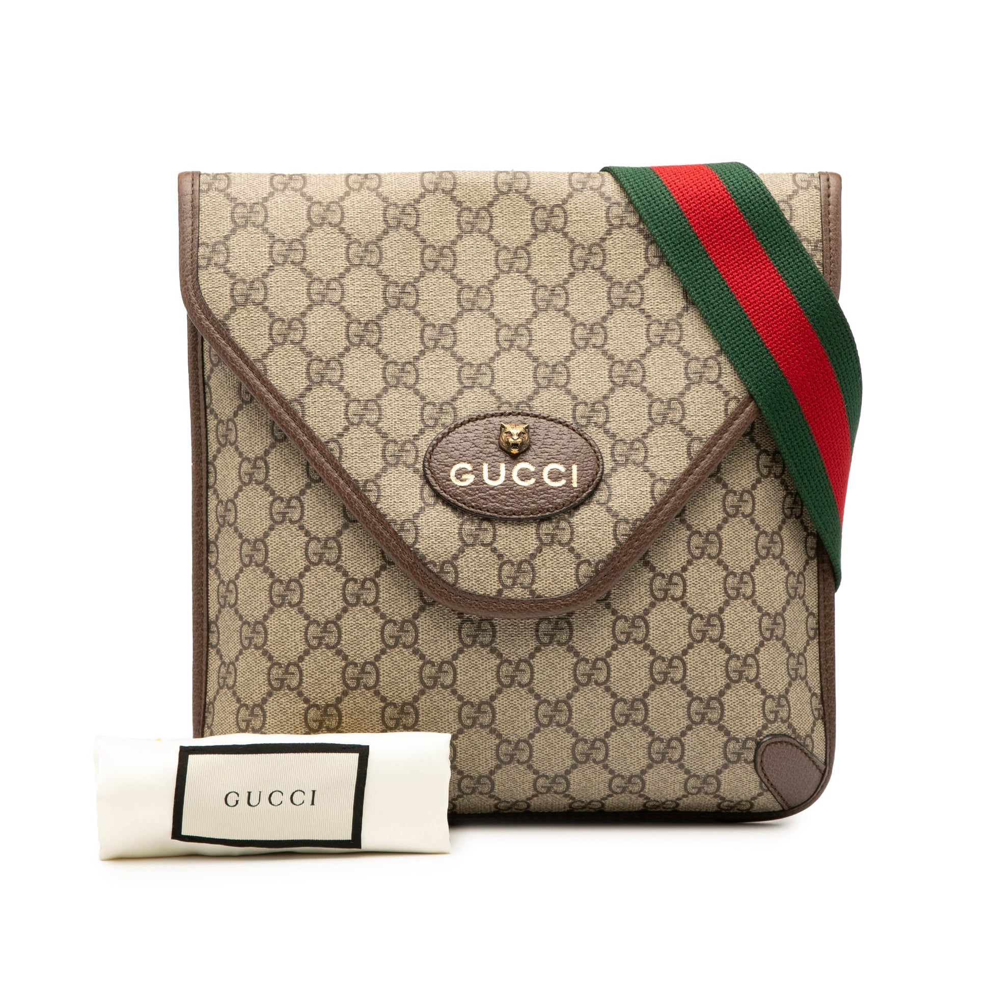 Gucci Medium GG Supreme Neo Vintage Flap Crossbody