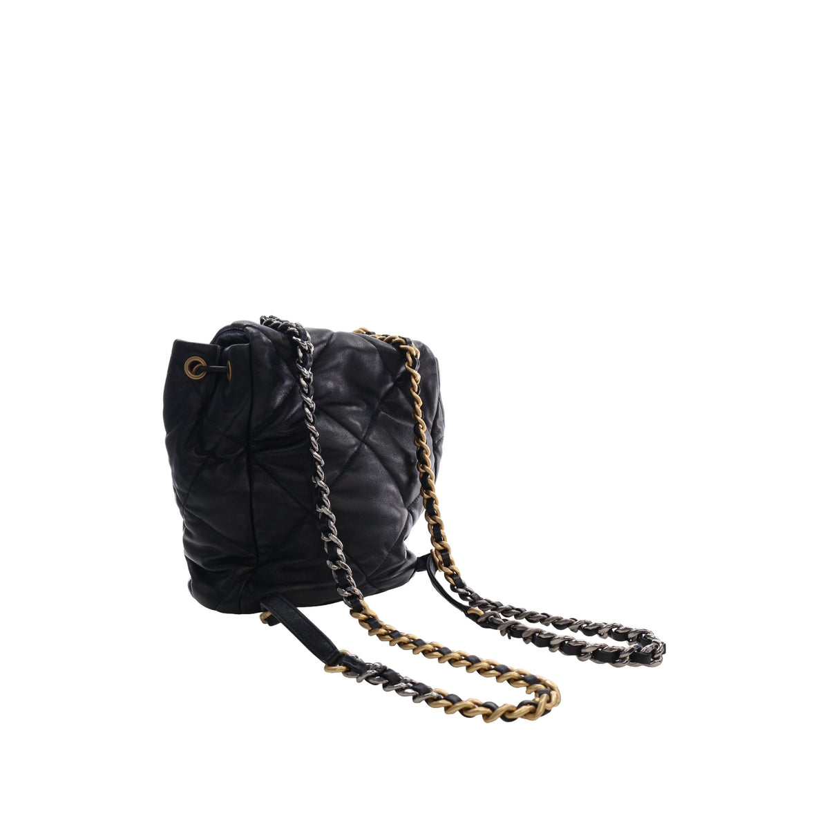 Chanel Quilted Lambskin 19 Backpack — Black