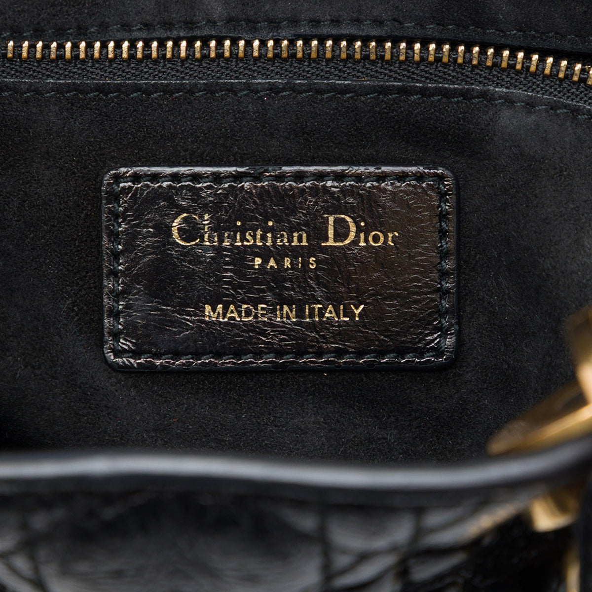 Dior Small Crinkled Patent Cannage My ABCDior Lady Dior