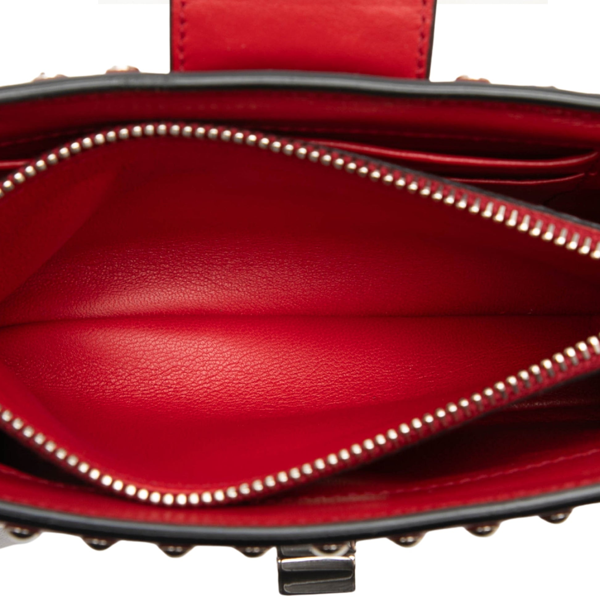 Prada City Calfskin Studded Elektra Turn Lock Clutch