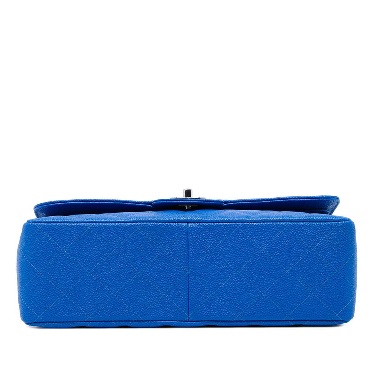 Chanel Jumbo Classic Caviar Double Flap — Blue