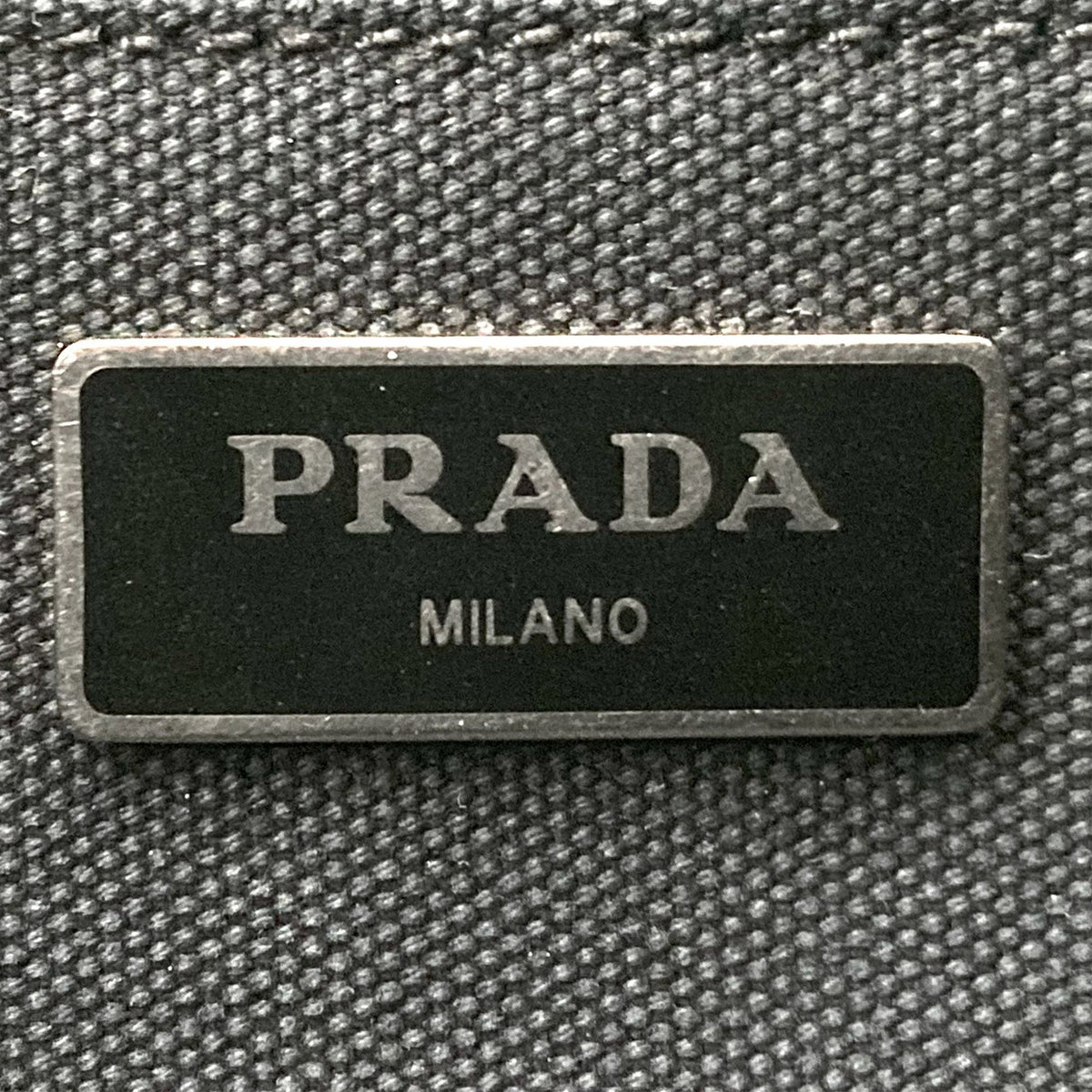 Prada Small Canvas Canapa Logo Tote