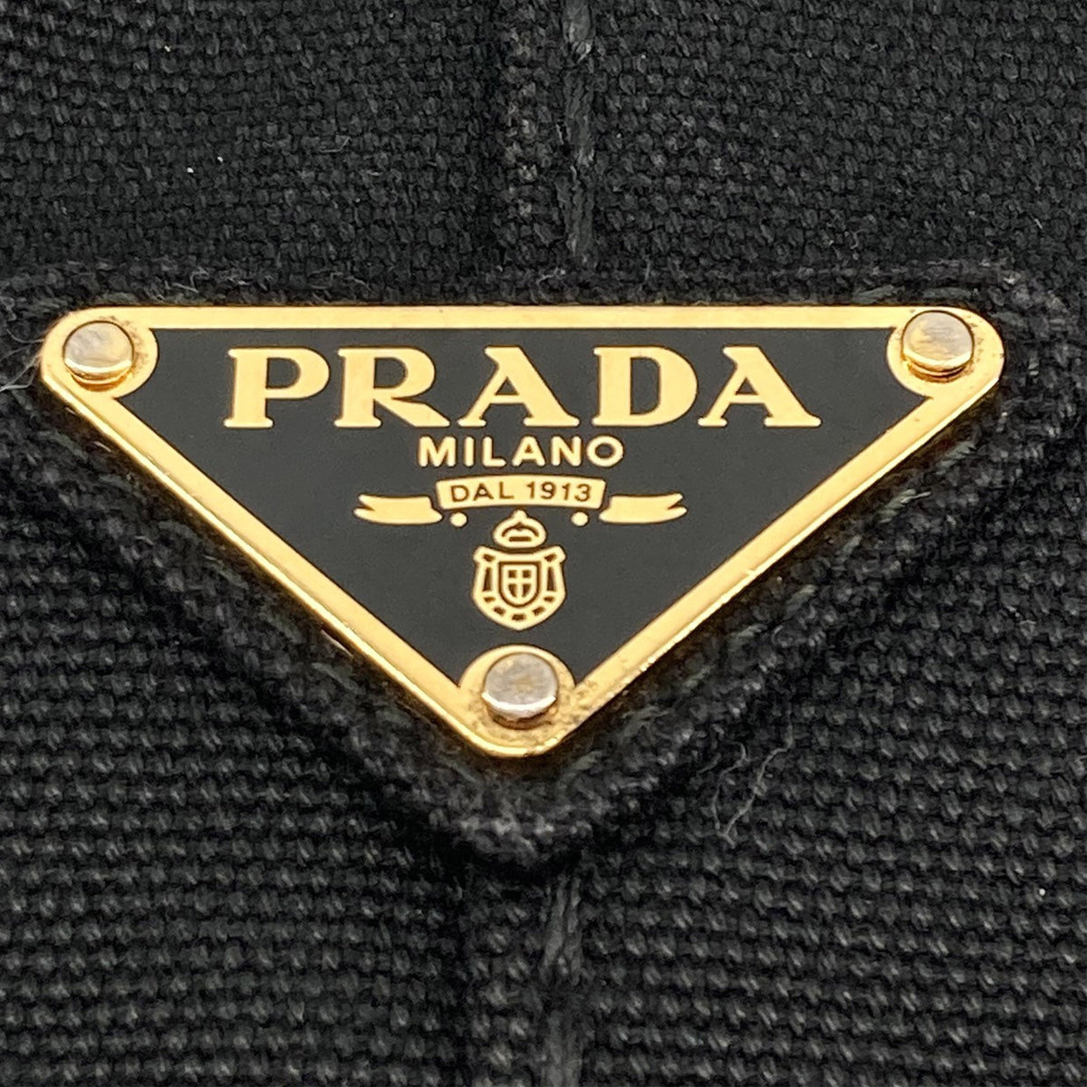 Prada Small Canvas Canapa Logo Tote