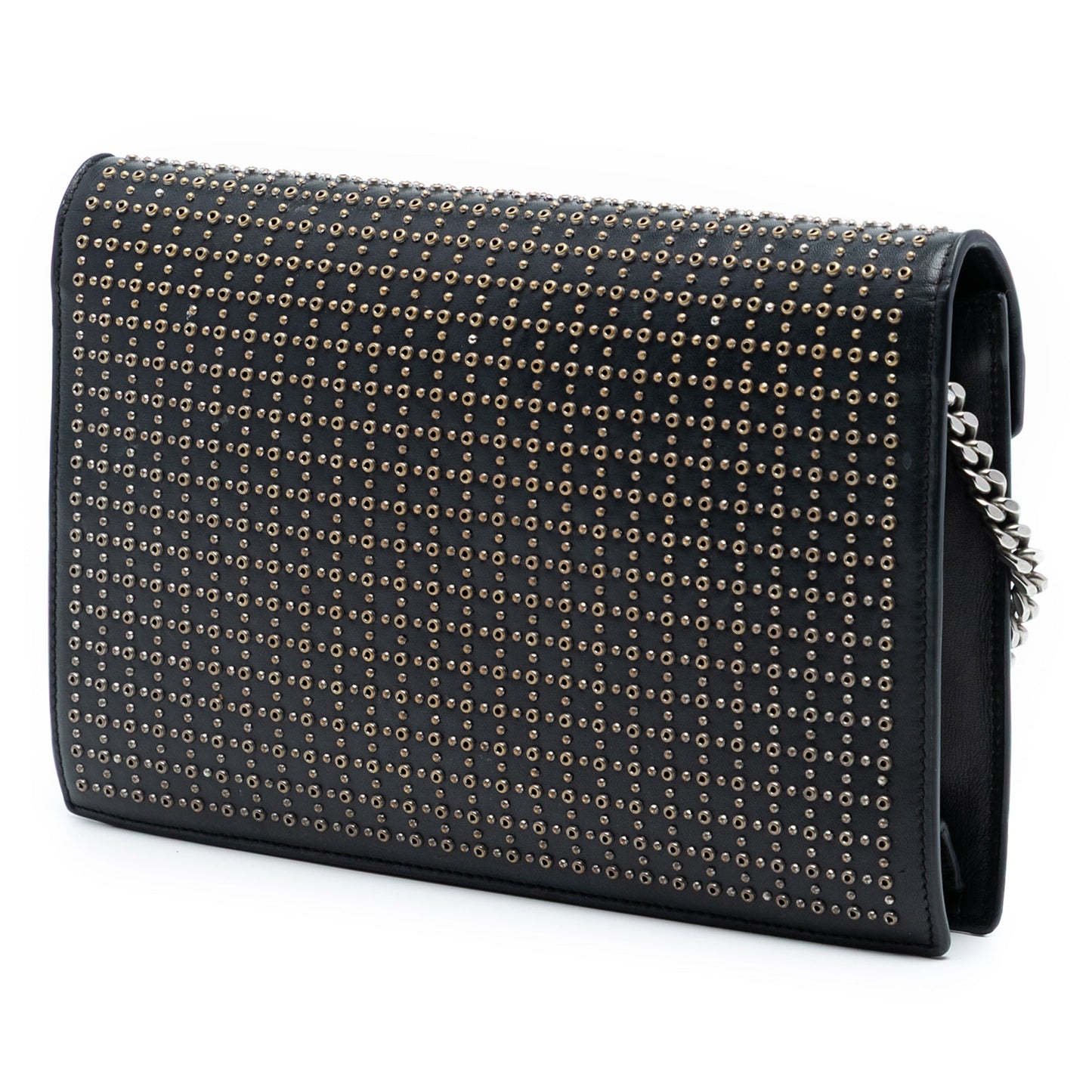 Saint Laurent Studded Leather Monogram Le Sept Chain Bag