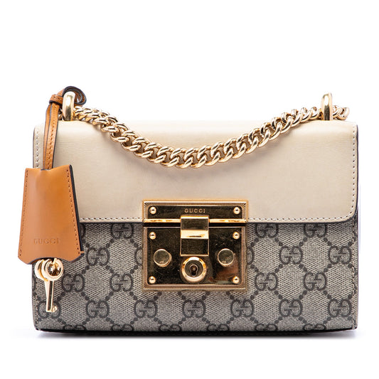 Gucci Small GG Supreme Padlock Crossbody