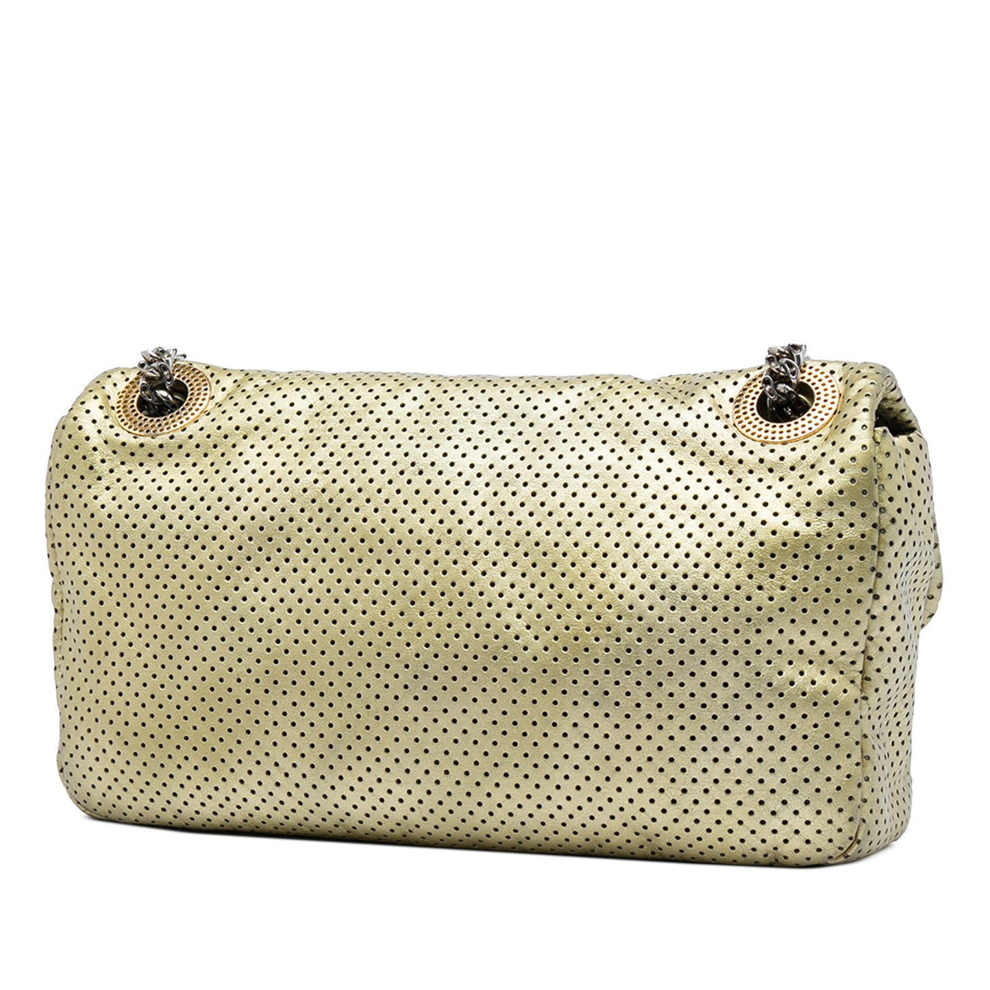 Chanel Metallic Perforated Calfskin Reissue 2.55 Drill Flap