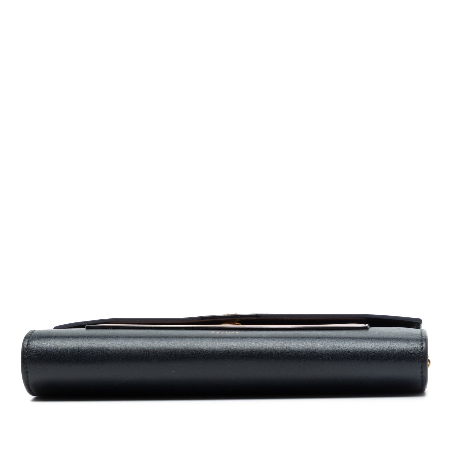 Celine Tricolor Leather Pocket Envelope Wallet On Chain