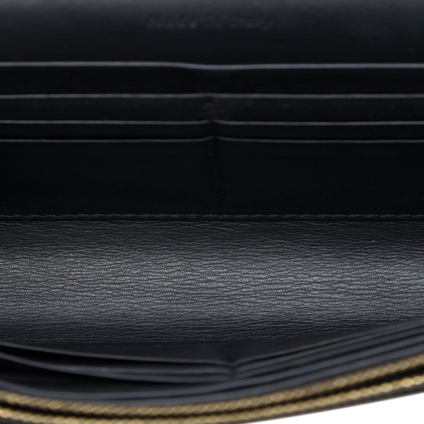 Celine Tricolor Leather Pocket Envelope Wallet On Chain
