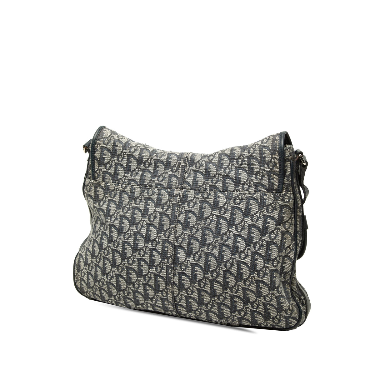 Dior Diorissimo Trotter Canvas Messenger Bag — Blue