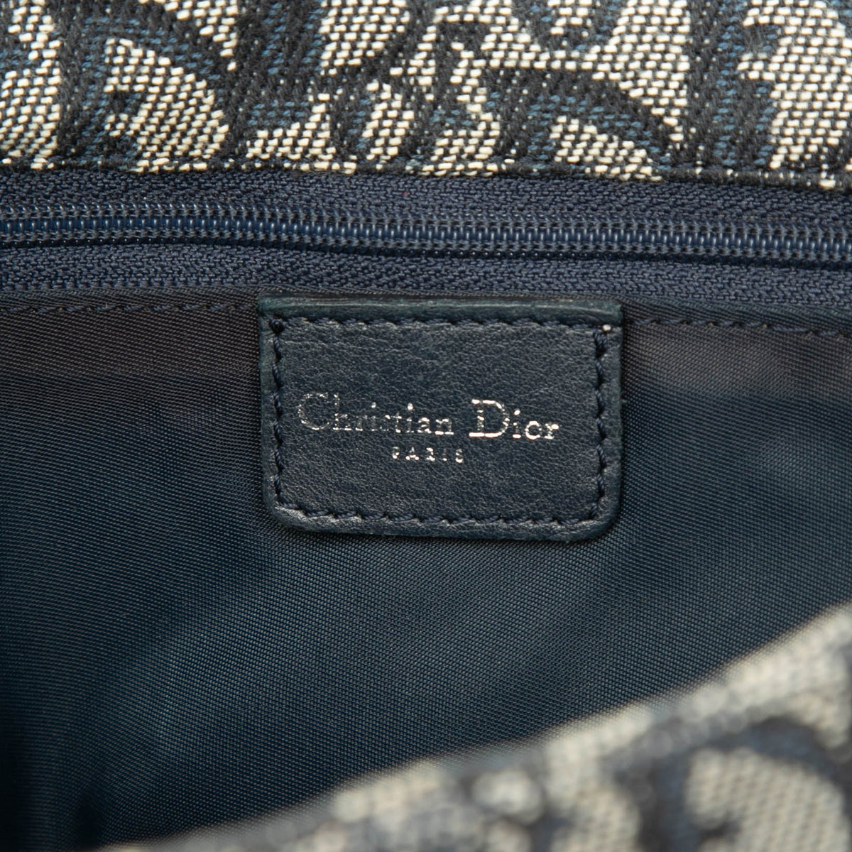 Dior Diorissimo Trotter Canvas Messenger Bag — Blue