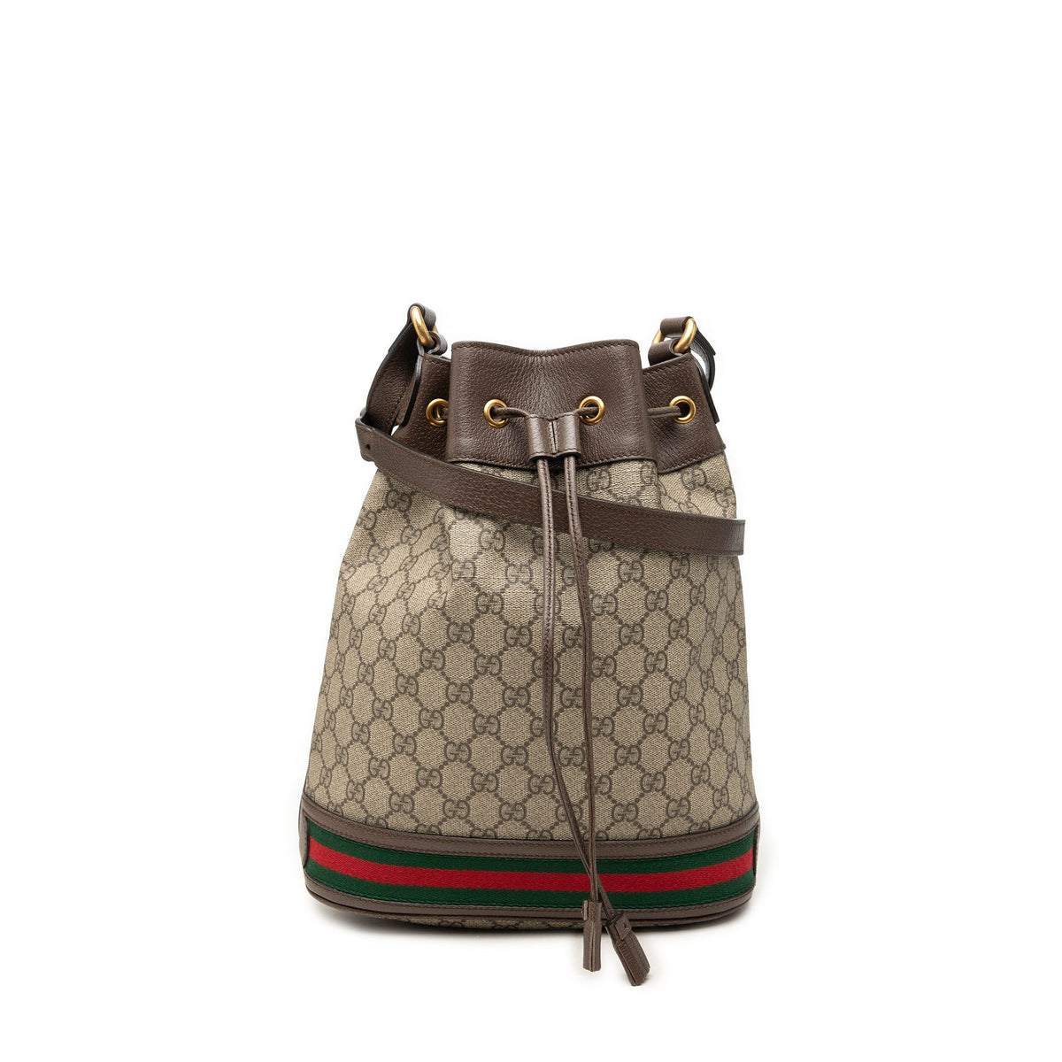 Gucci GG Supreme Web Ophidia Bucket Bag