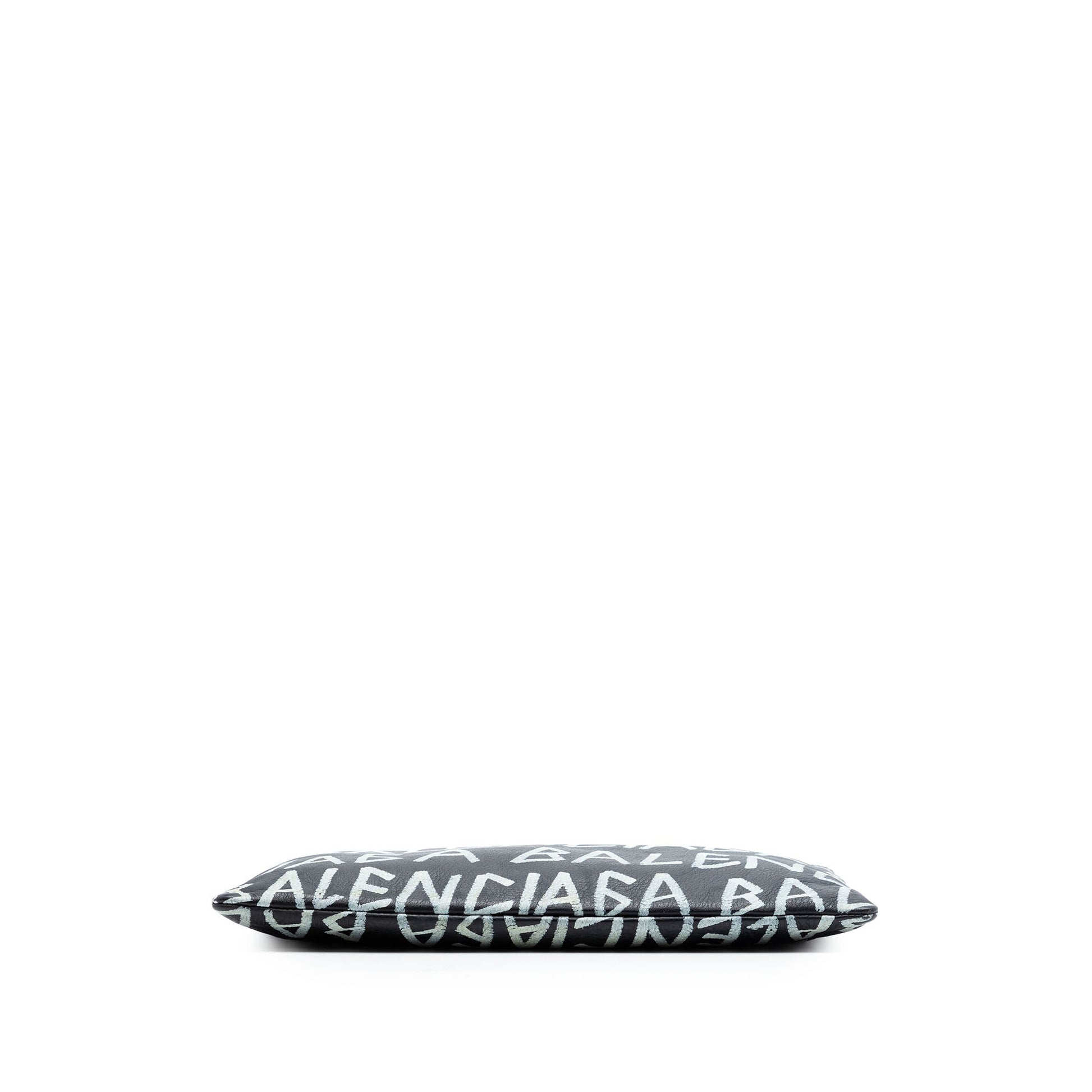 Balenciaga Leather Graffiti Clutch