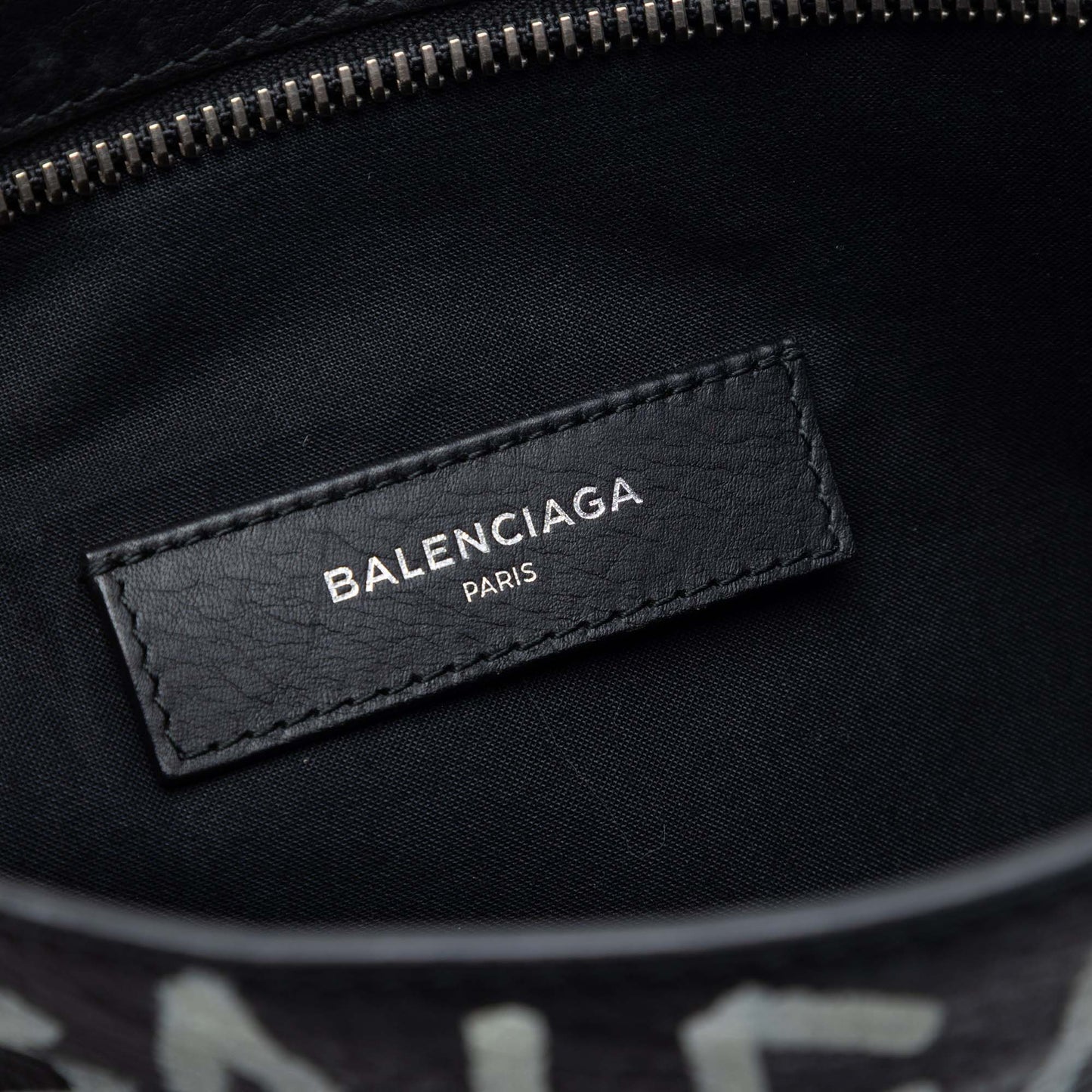 Balenciaga Leather Graffiti Clutch