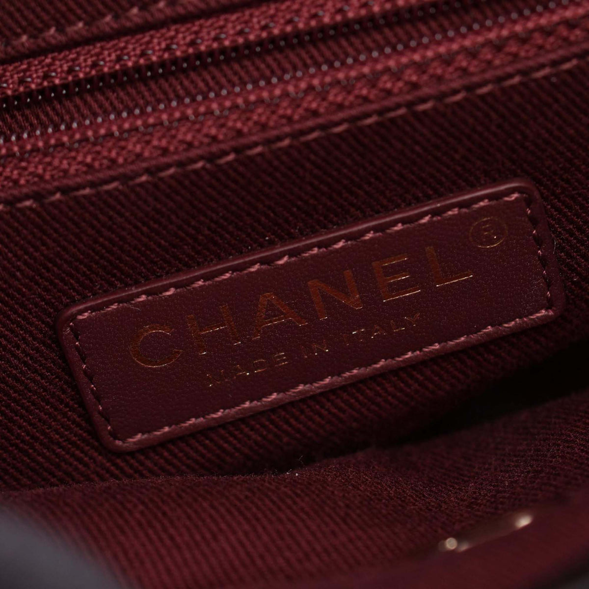 Chanel CC Chevron Lambskin Backpack