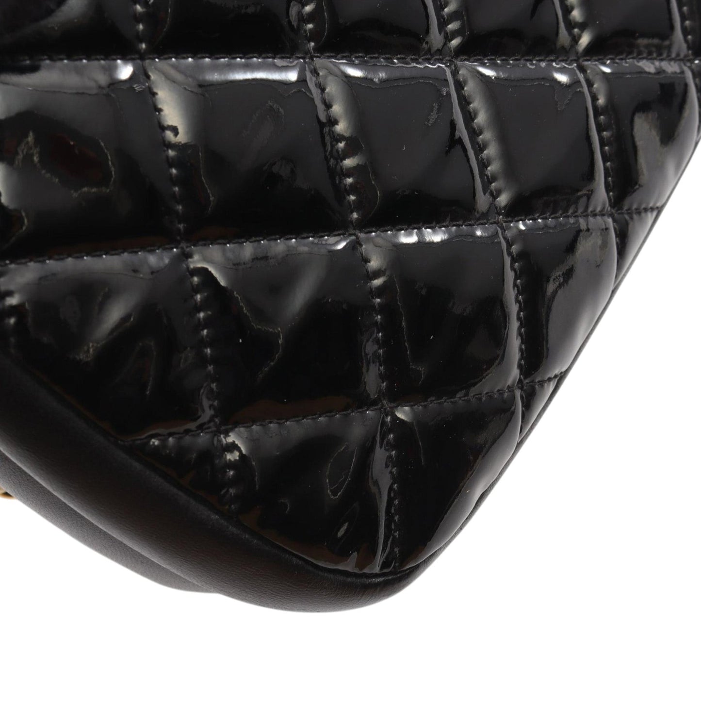 Chanel Patent CC Crown Double Zip Crossbody
