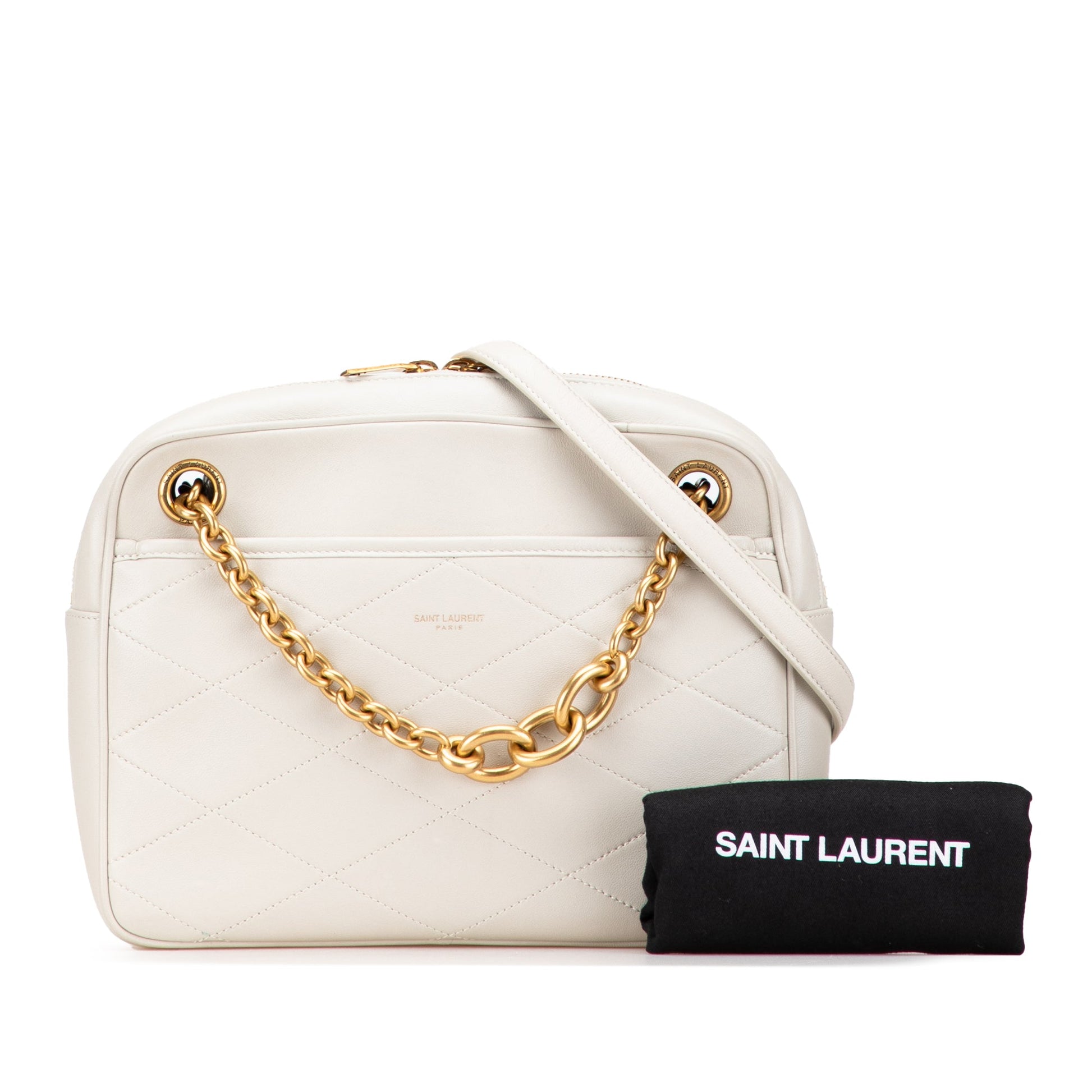 Saint Laurent Quilted Lambskin Le Maillon Chain Shoulder Bag